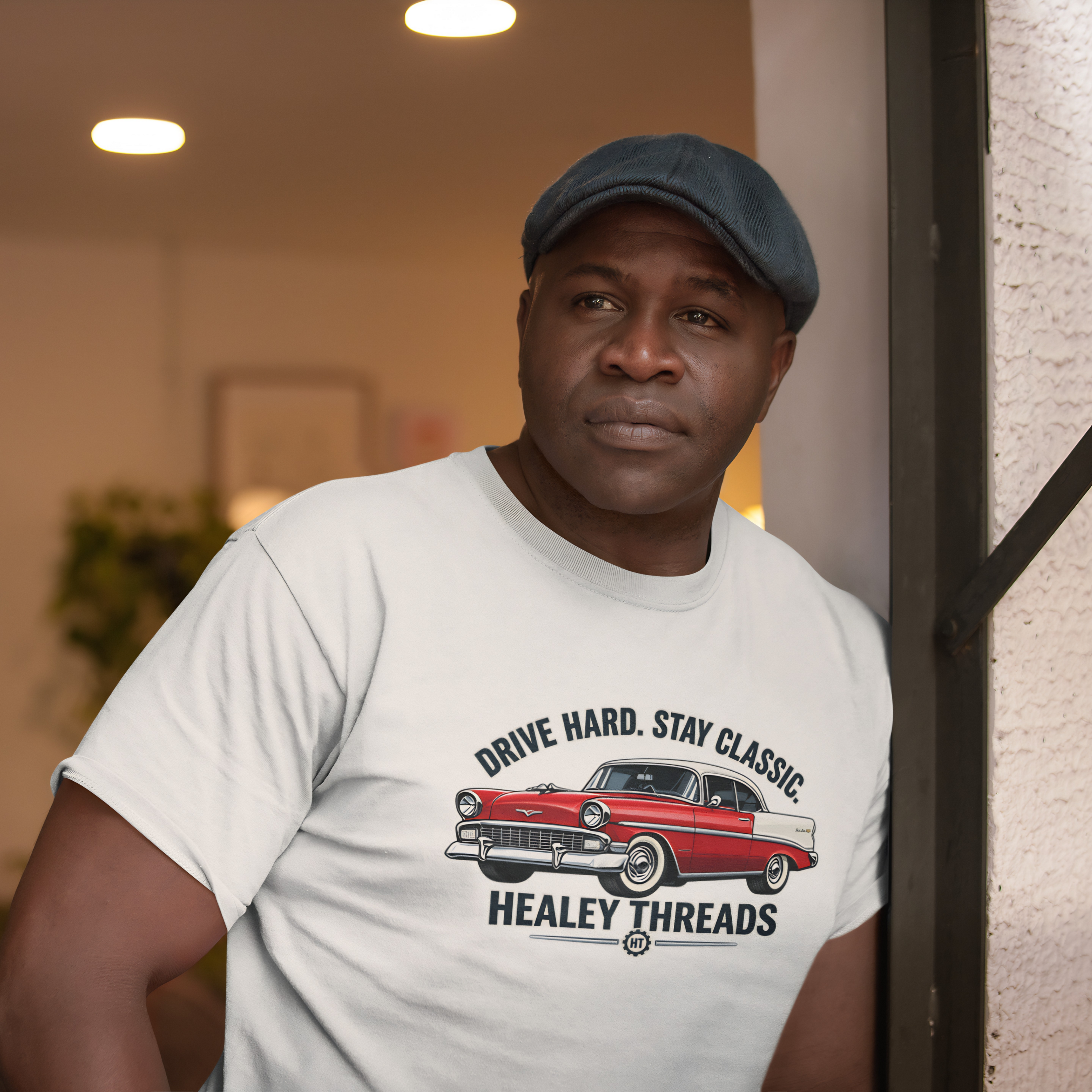Drive Hard Stay Classic Cruiser Tee | Retro Car Gift
