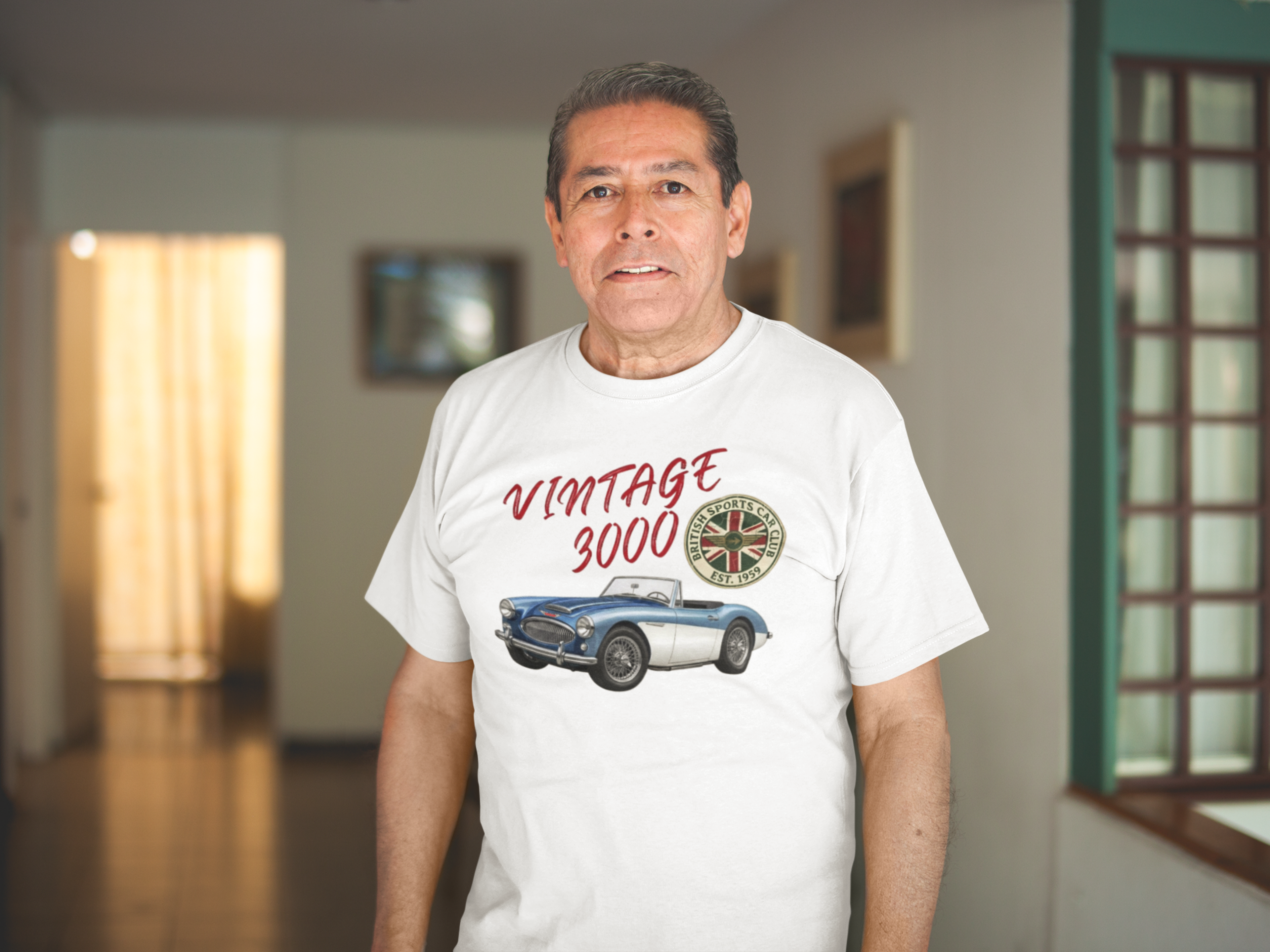 Vintage Roadster Club Tee | Classic British Sports Car Gift