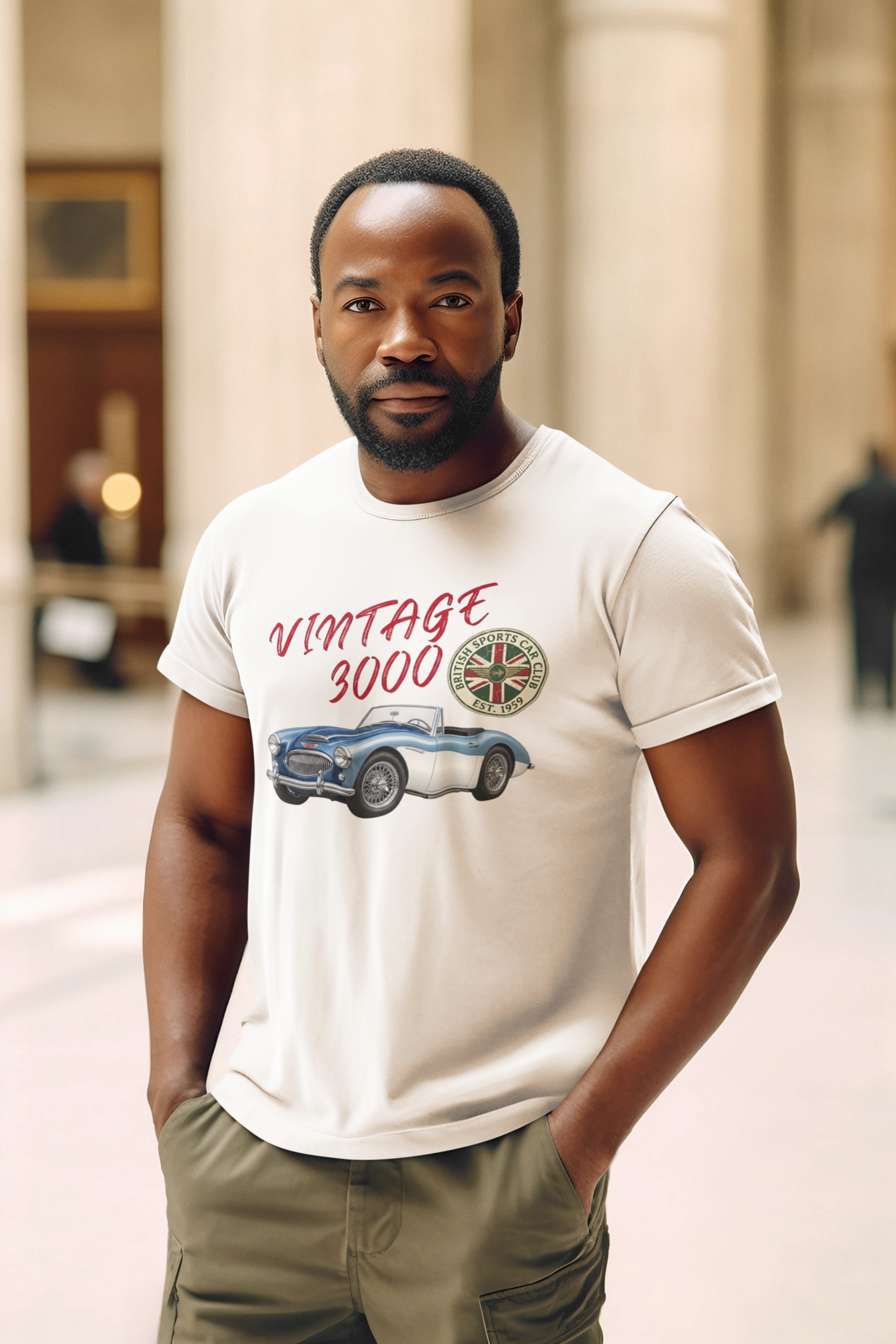 Vintage Roadster Club Tee | Classic British Sports Car Gift