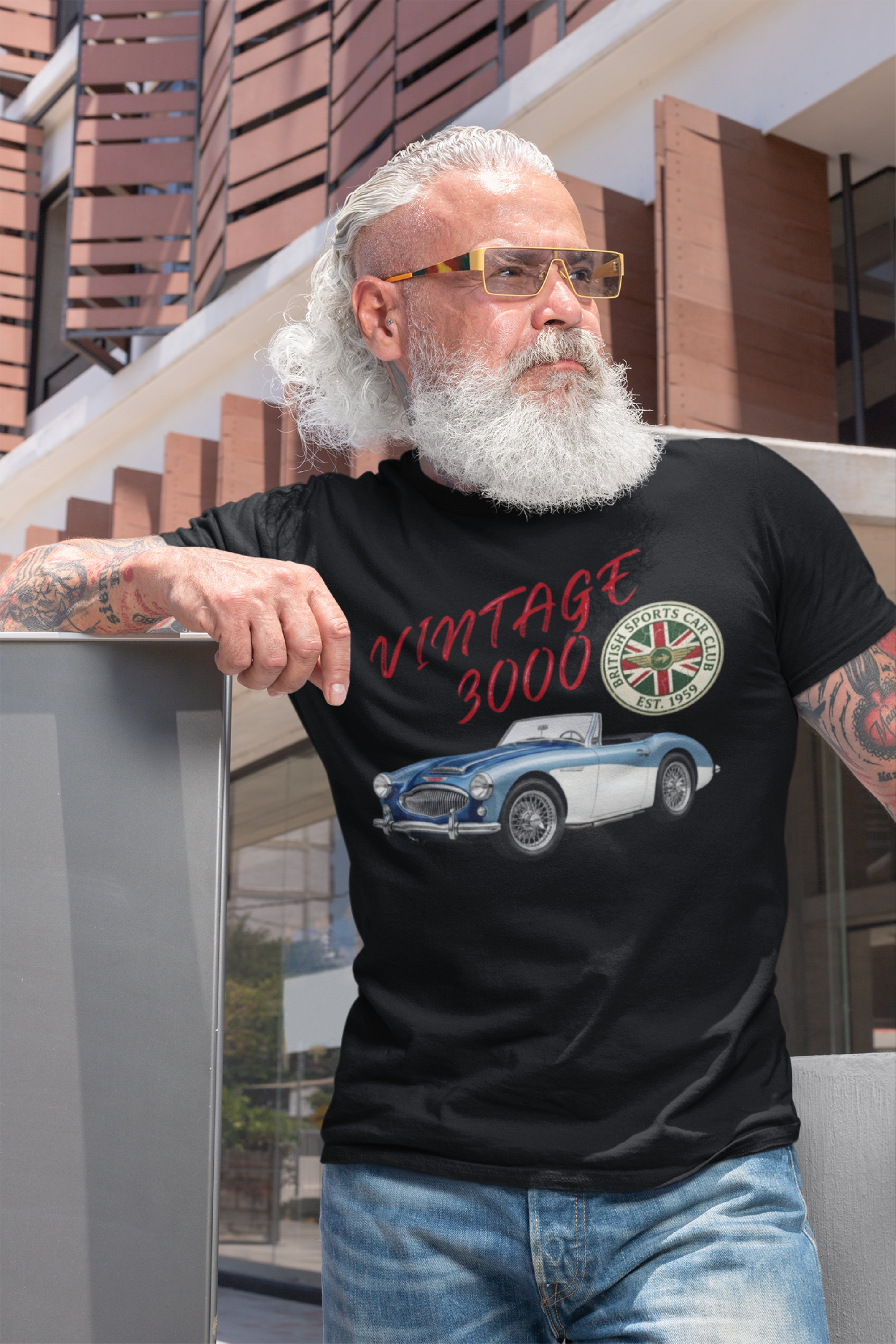 Vintage Roadster Club Tee | Classic British Sports Car Gift