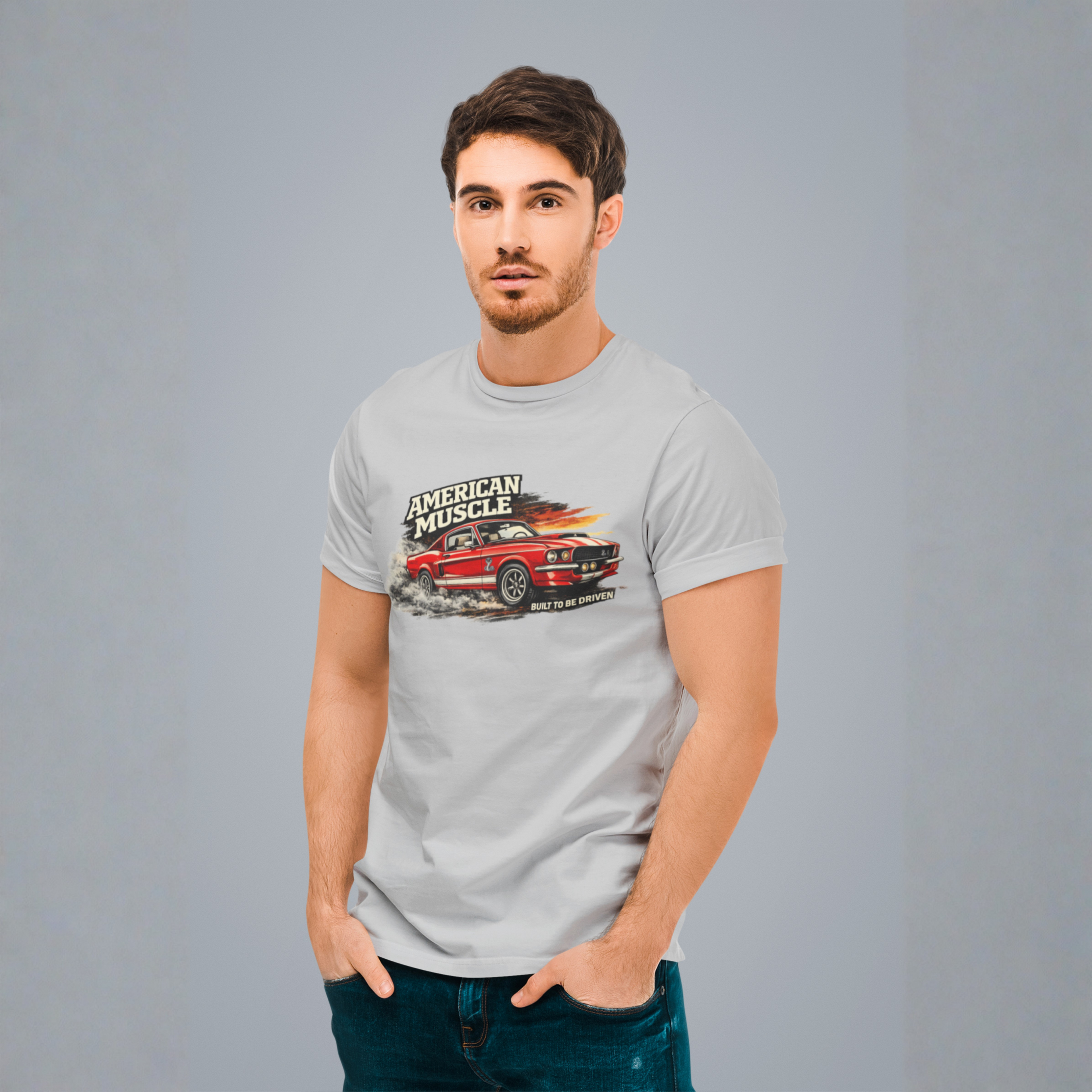 American Muscle Built to Be Driven Tee | Classic Car Gift Shirt