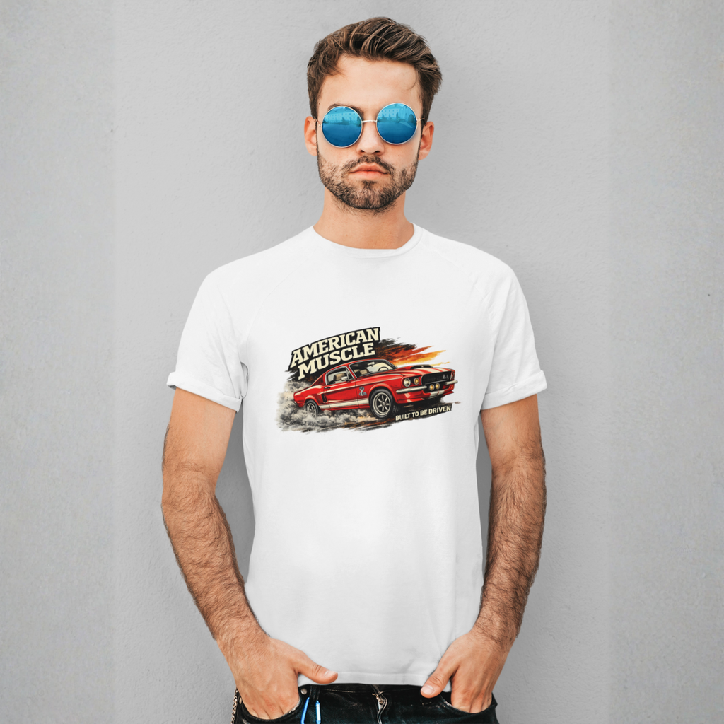 American Muscle Built to Be Driven Tee | Classic Car Gift Shirt