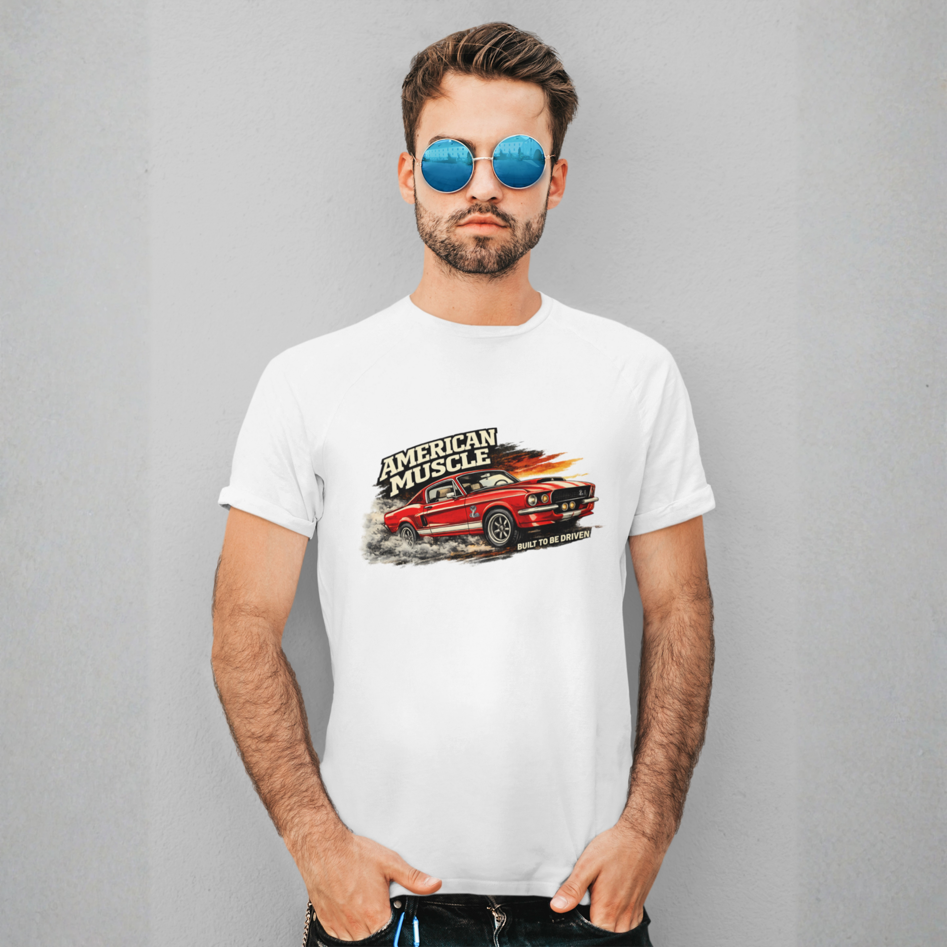 American Muscle Built to Be Driven Tee | Classic Car Gift Shirt
