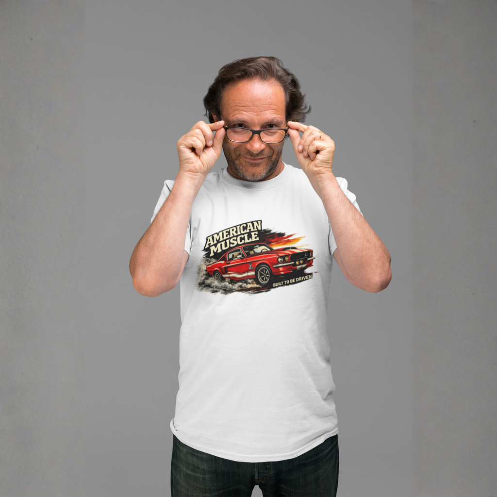 American Muscle Built to Be Driven Tee | Classic Car Gift Shirt