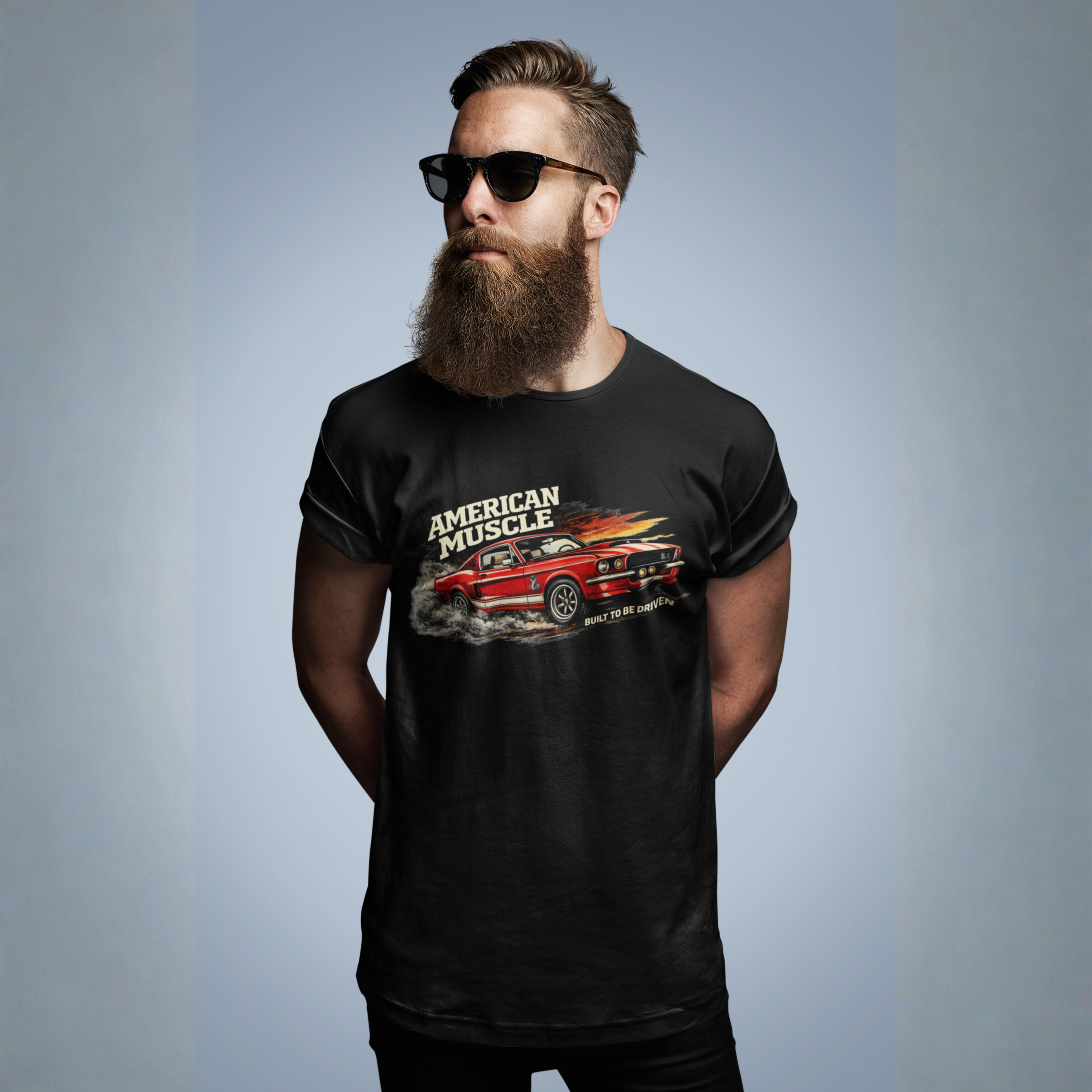 American Muscle Built to Be Driven Tee | Classic Car Gift Shirt