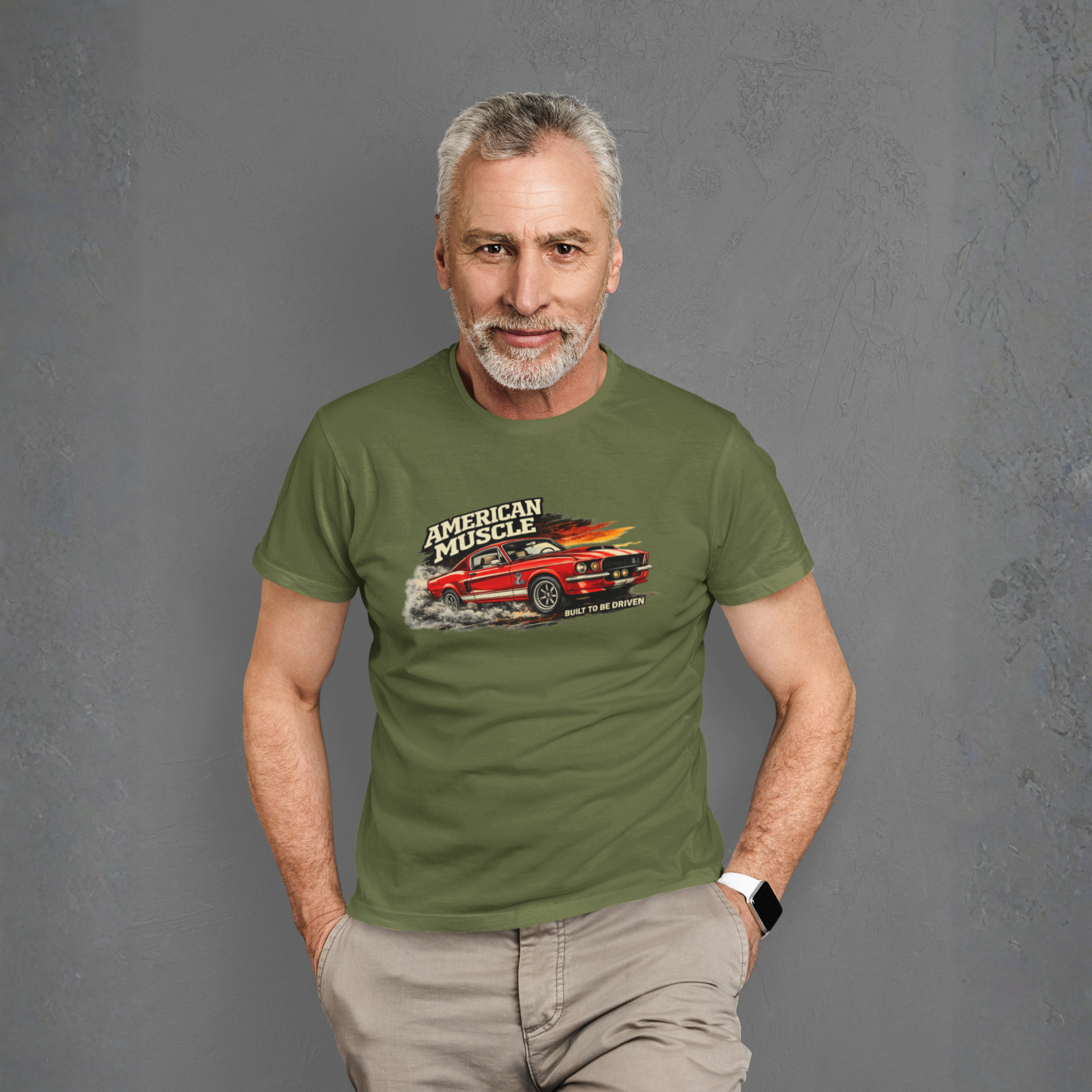 American Muscle Built to Be Driven Tee | Classic Car Gift Shirt