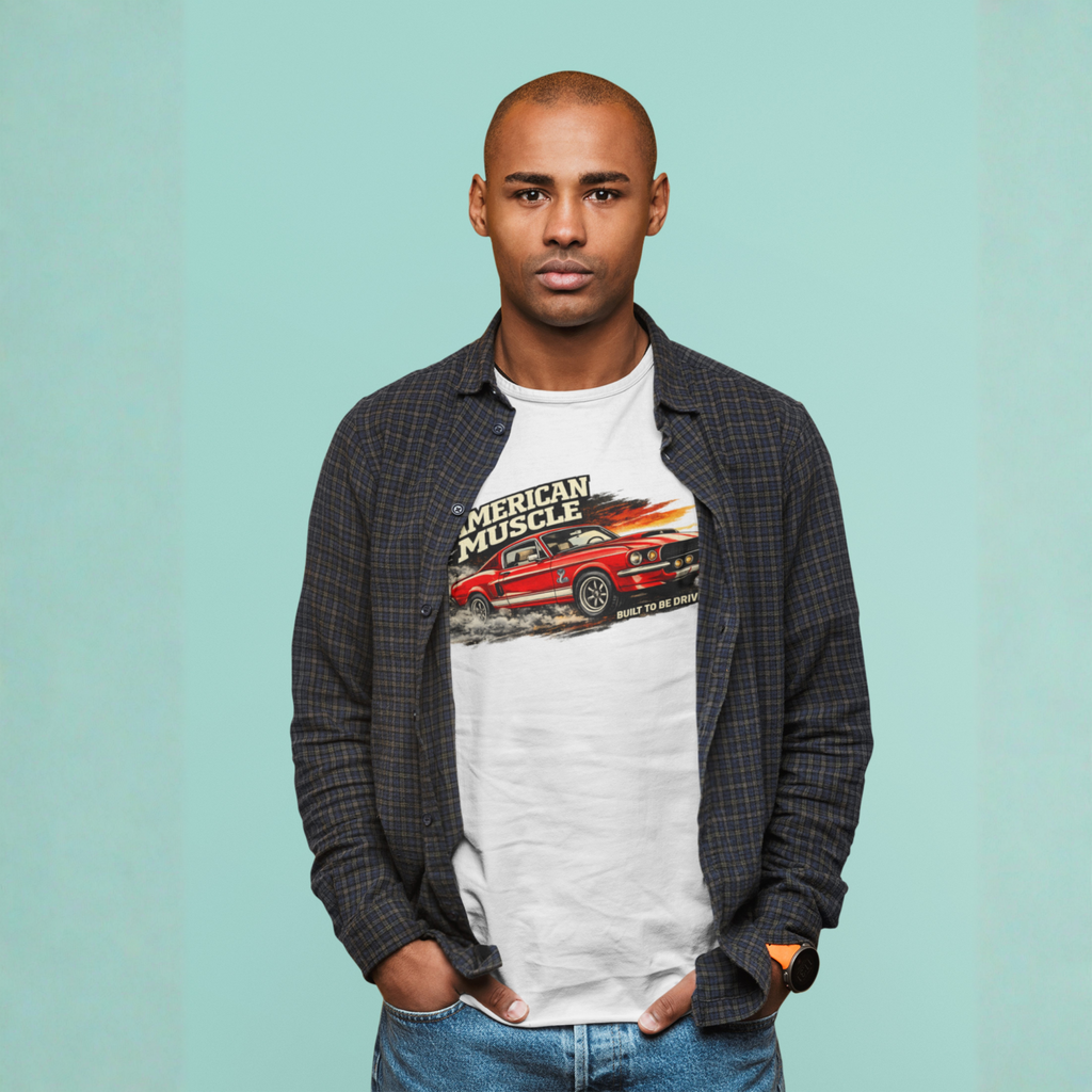 American Muscle Built to Be Driven Tee | Classic Car Gift Shirt