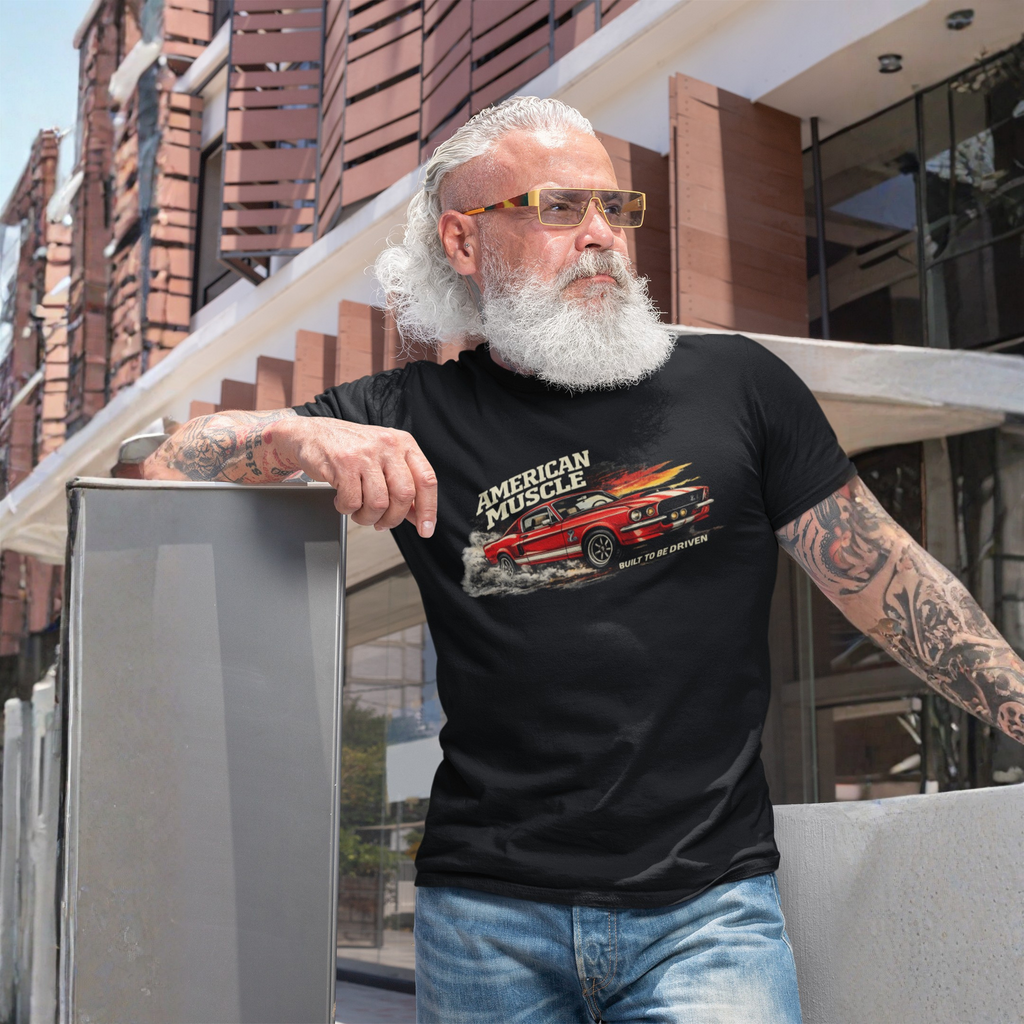 American Muscle Built to Be Driven Tee | Classic Car Gift Shirt