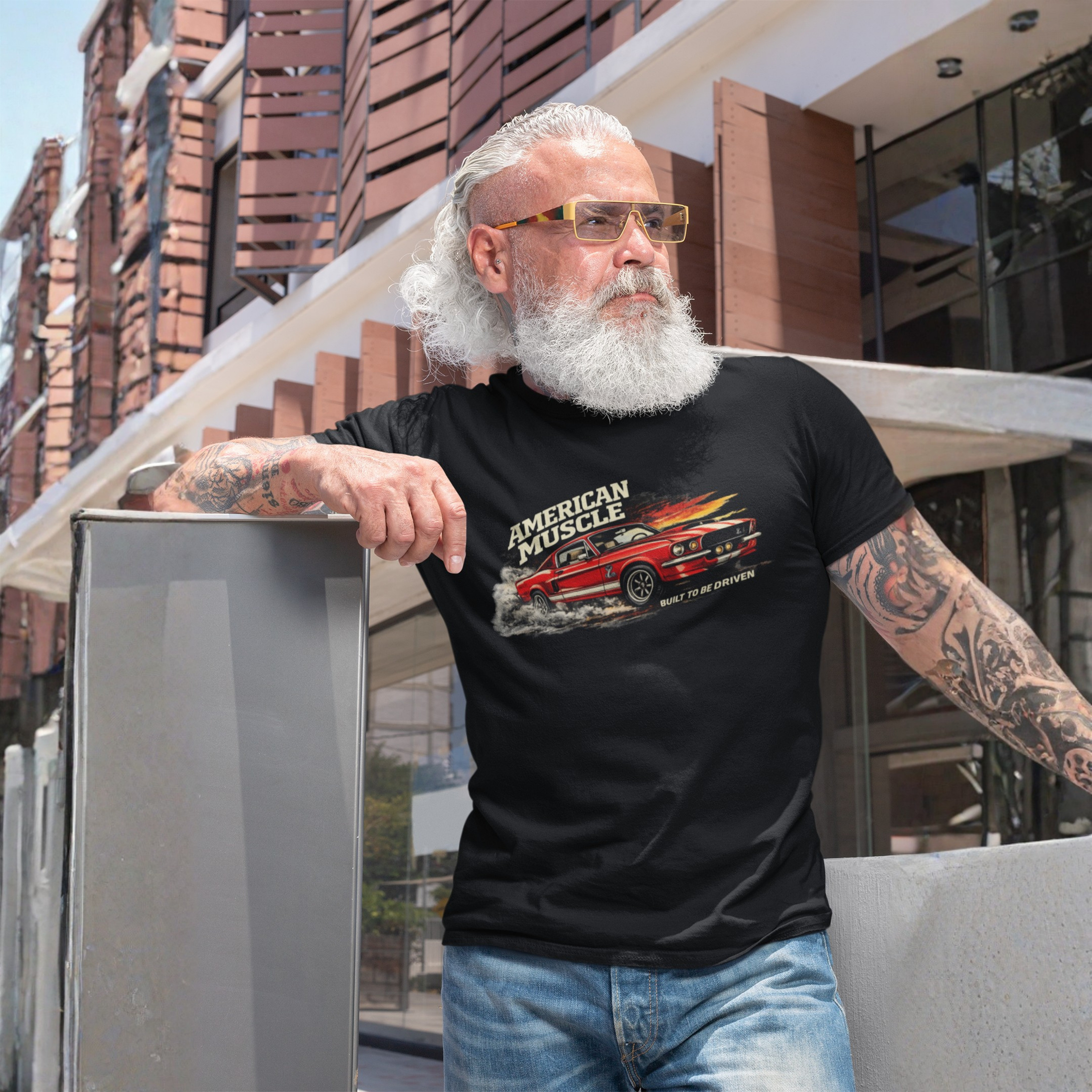 American Muscle Built to Be Driven Tee | Classic Car Gift Shirt