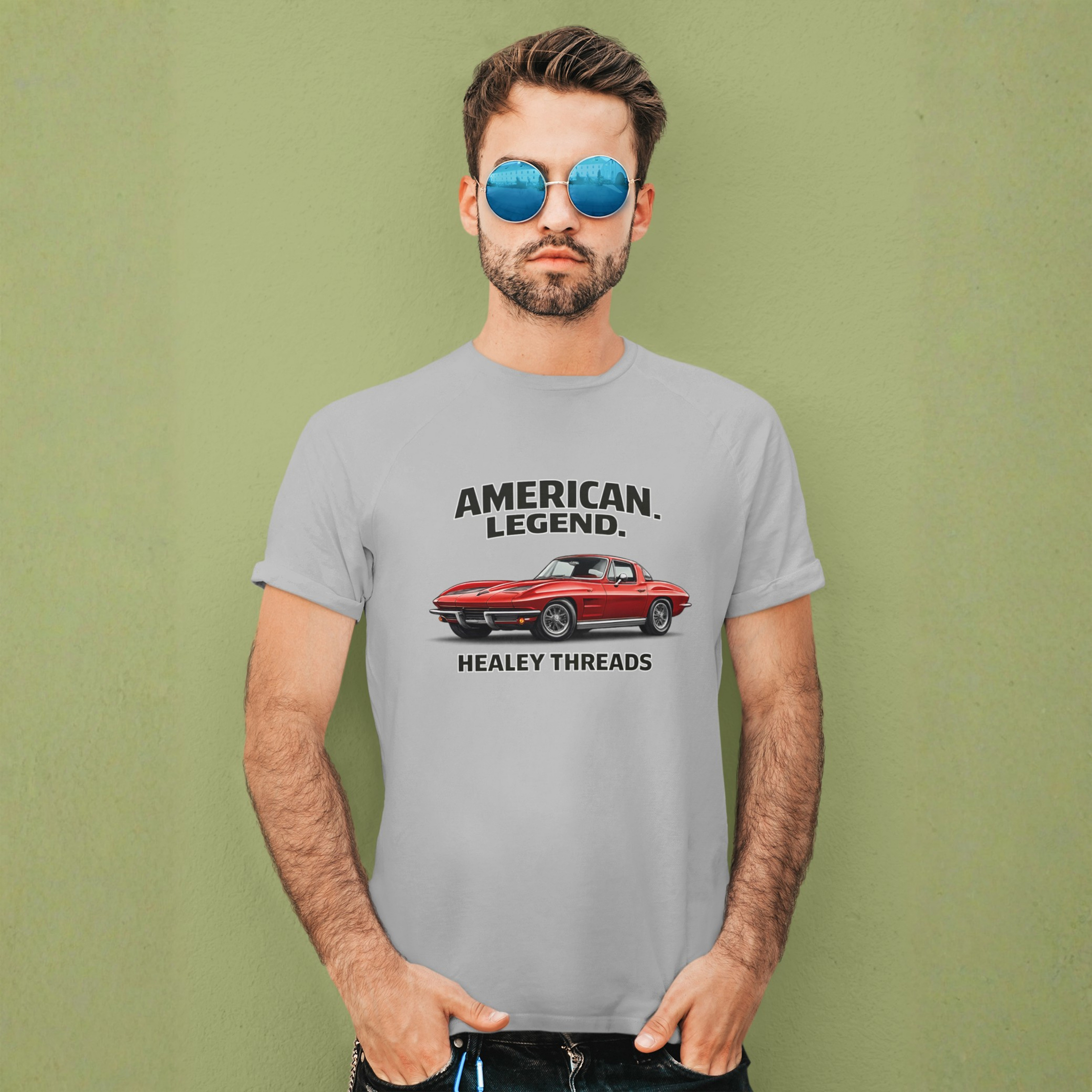 American Legend Classic Sports Car Tee | Retro Car Gift Shirt