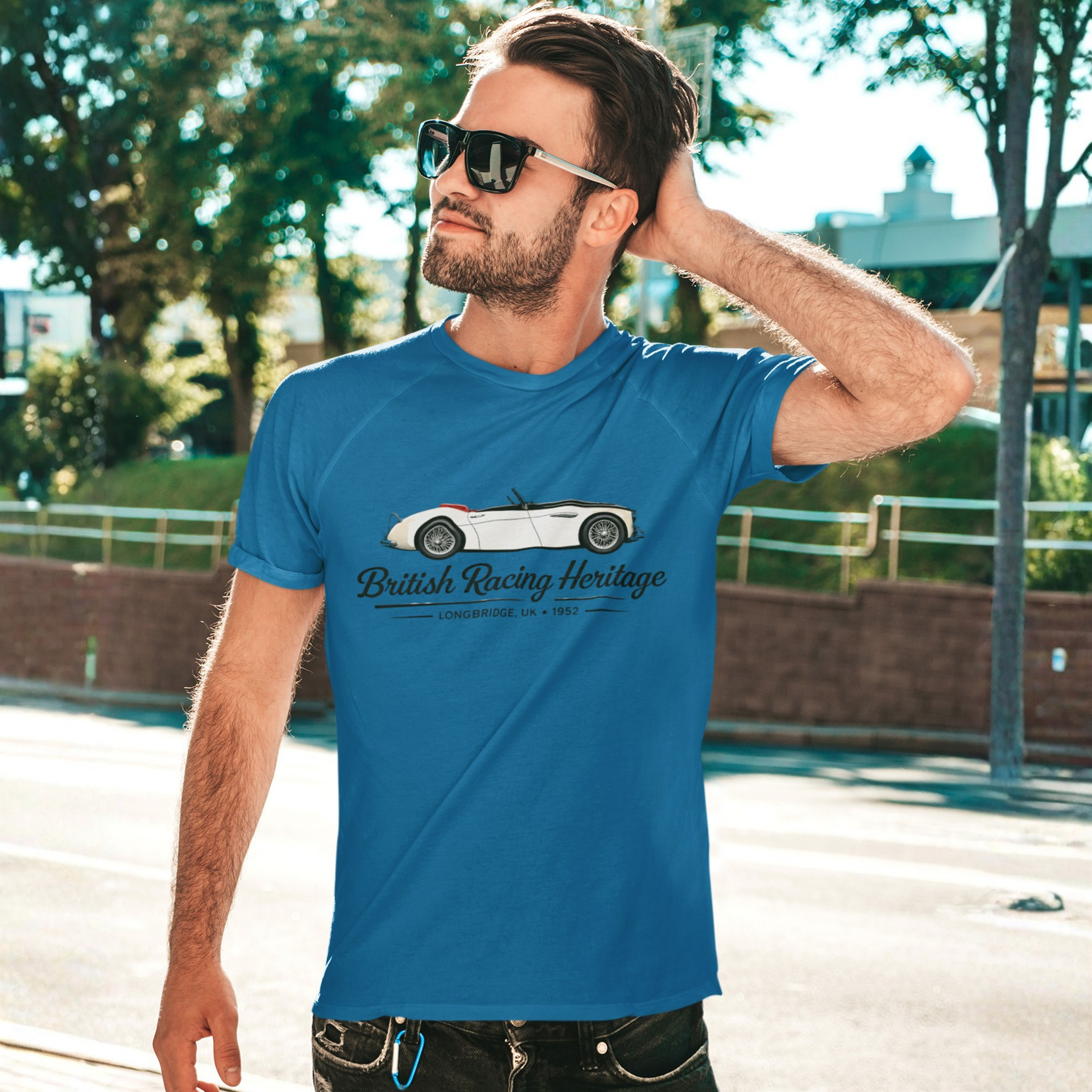 British Racing Heritage Tee | Vintage Roadster Gift Shirt