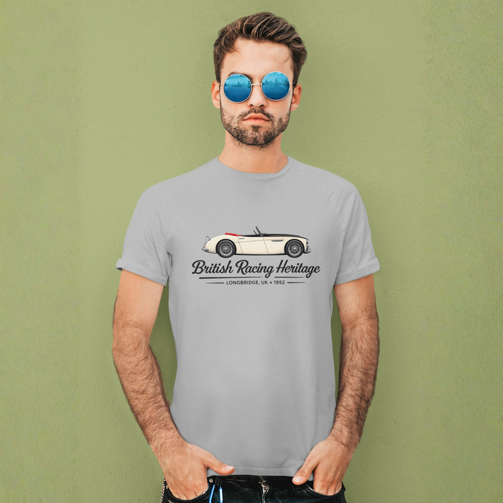 British Racing Heritage Tee | Vintage Roadster Gift Shirt