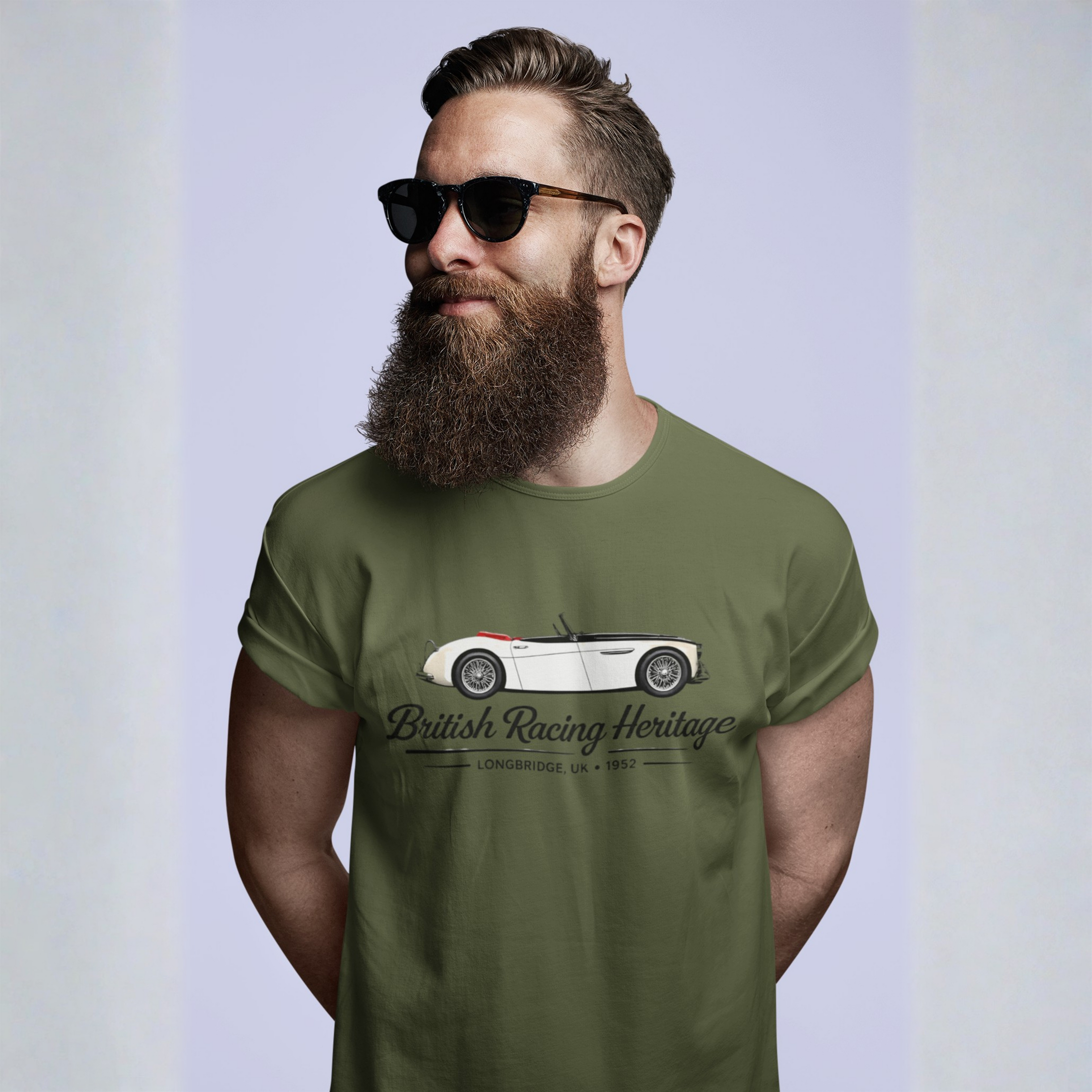 British Racing Heritage Tee | Vintage Roadster Gift Shirt
