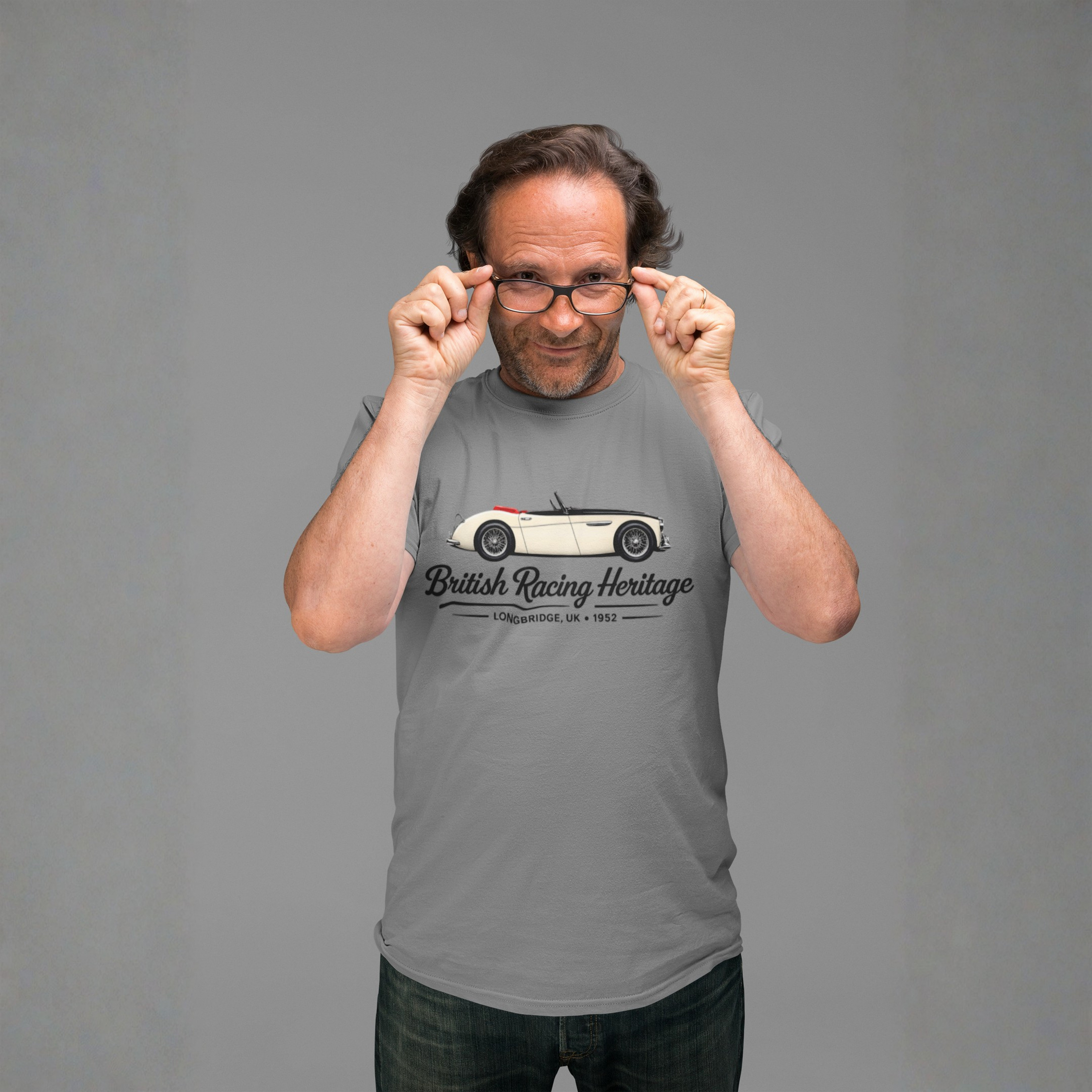 British Racing Heritage Tee | Vintage Roadster Gift Shirt