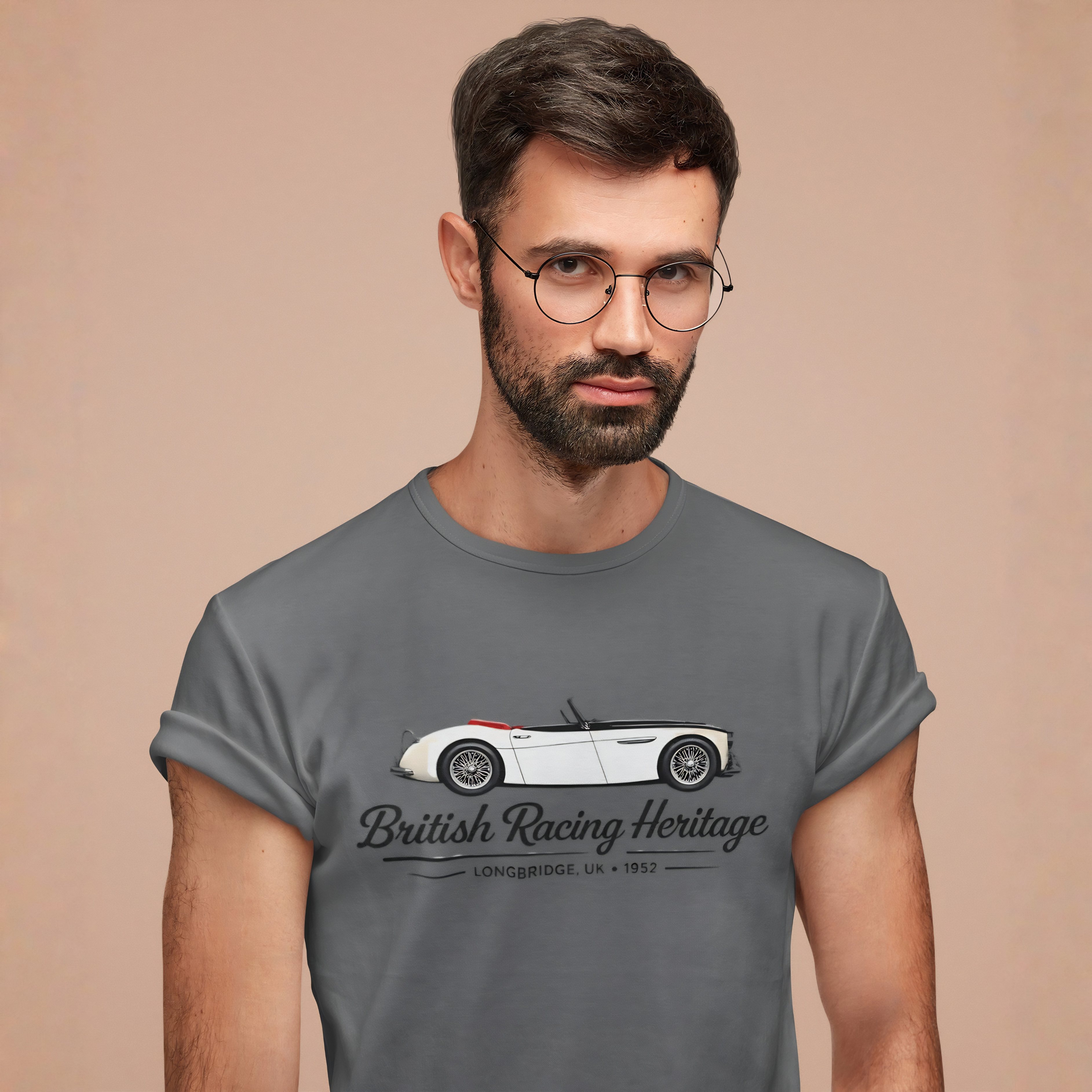 British Racing Heritage Tee | Vintage Roadster Gift Shirt