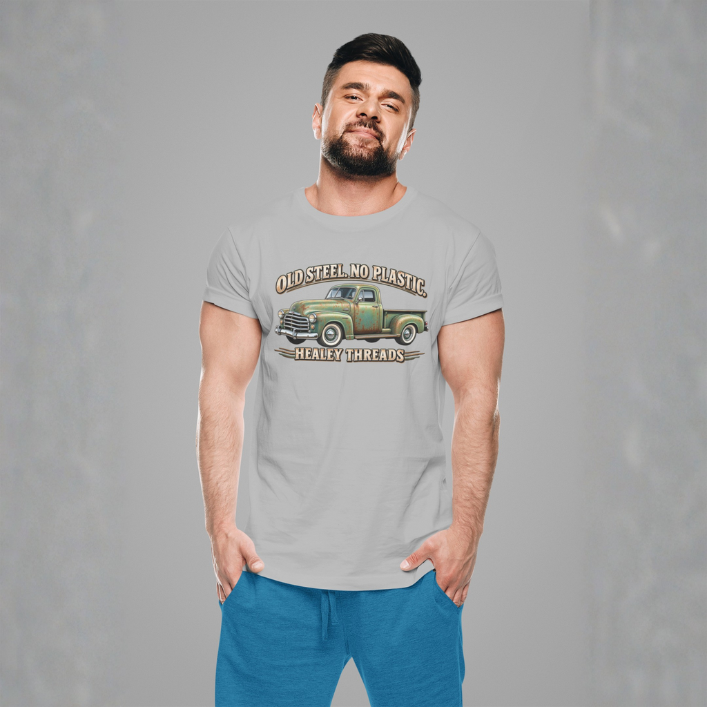 Old Steel No Plastic Truck Tee | Classic Pickup Gift Shirt