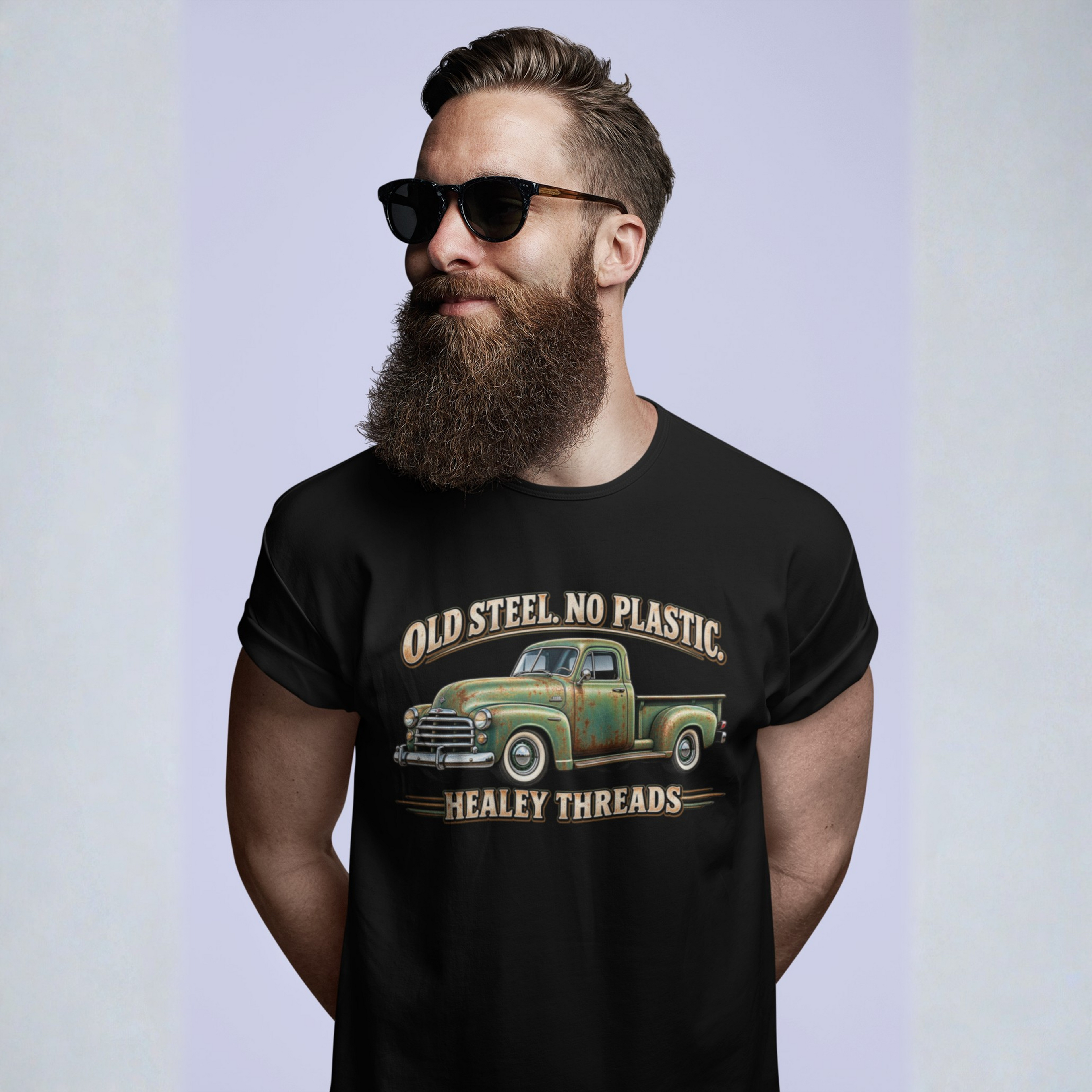 Old Steel No Plastic Truck Tee | Classic Pickup Gift Shirt