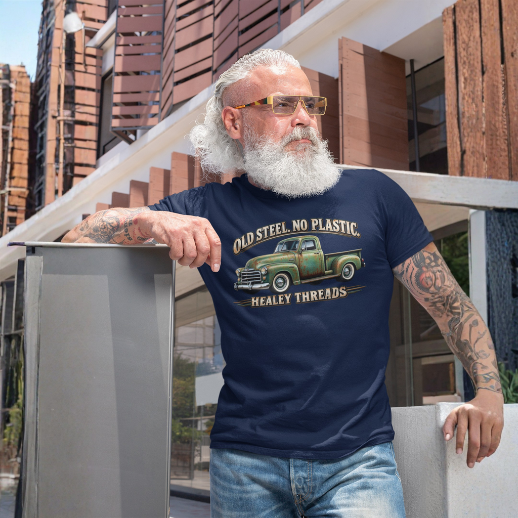 Old Steel No Plastic Truck Tee | Classic Pickup Gift Shirt