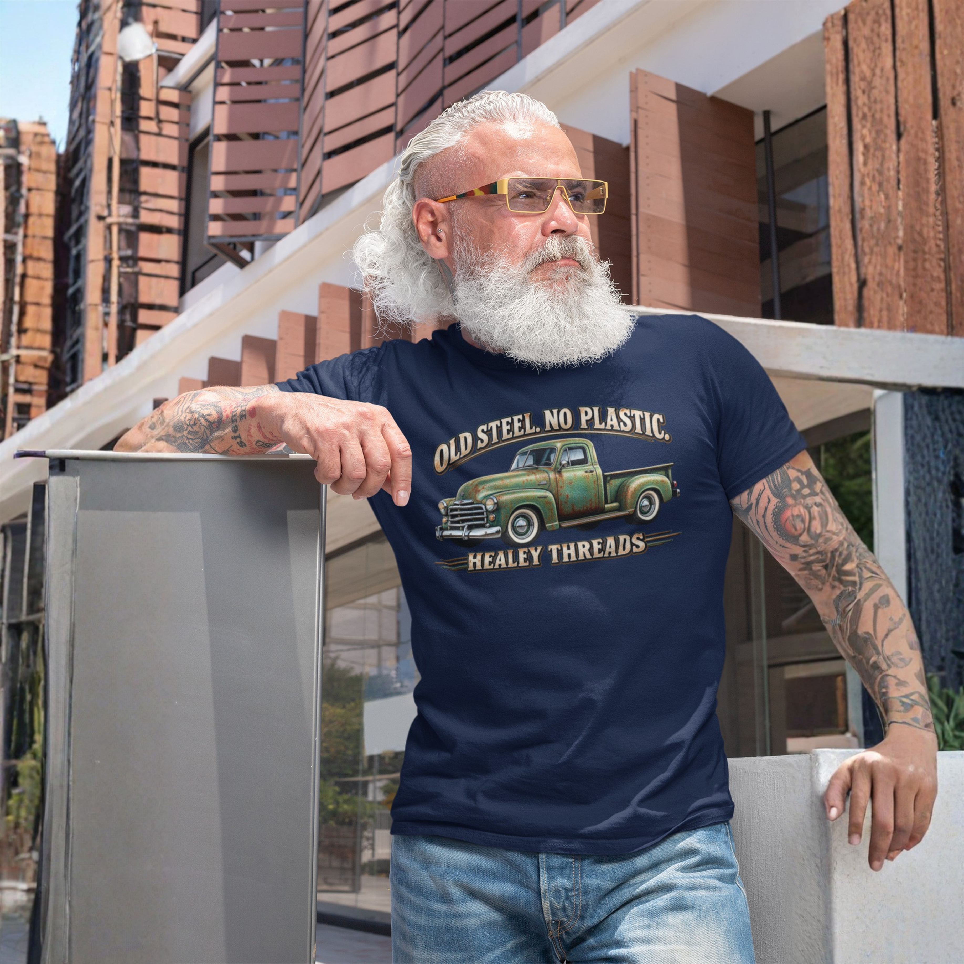 Old Steel No Plastic Truck Tee | Classic Pickup Gift Shirt