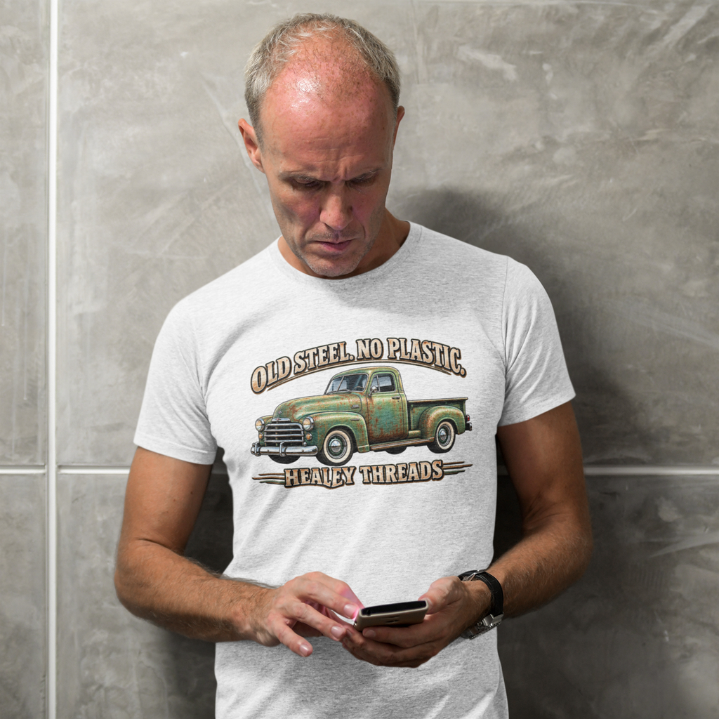 Old Steel No Plastic Truck Tee | Classic Pickup Gift Shirt