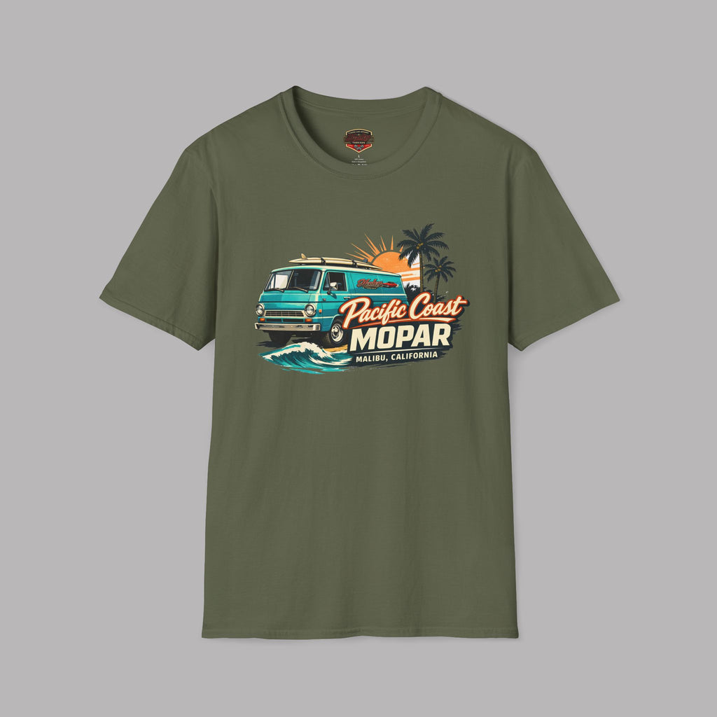 Pacific Coast Mopar Tee - Vintage Surf Van Graphic T-Shirt
