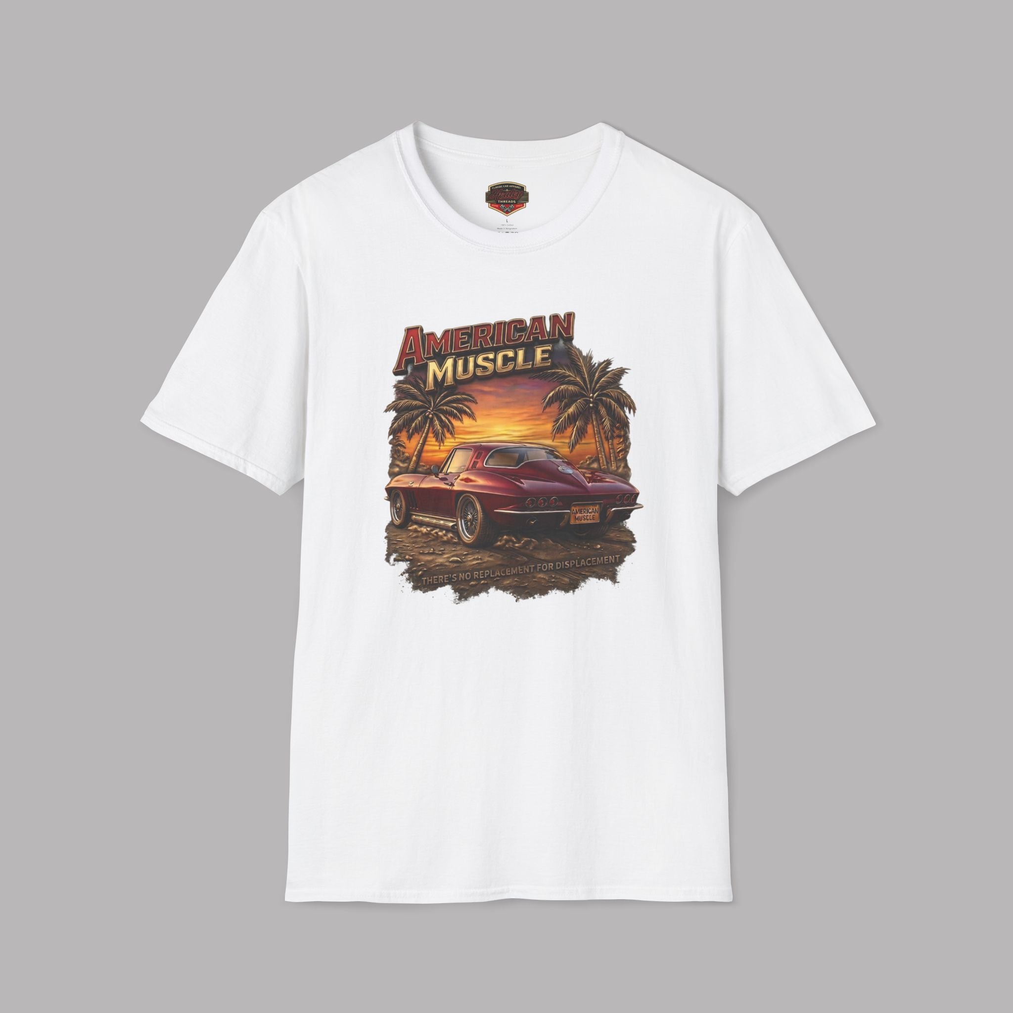 American Muscle Stingray T-Shirt - Retro Sunset Car Tee