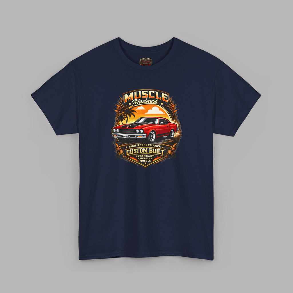 Vintage Chevy Muscle Car T Shirt – Retro Sunset Classic Tee