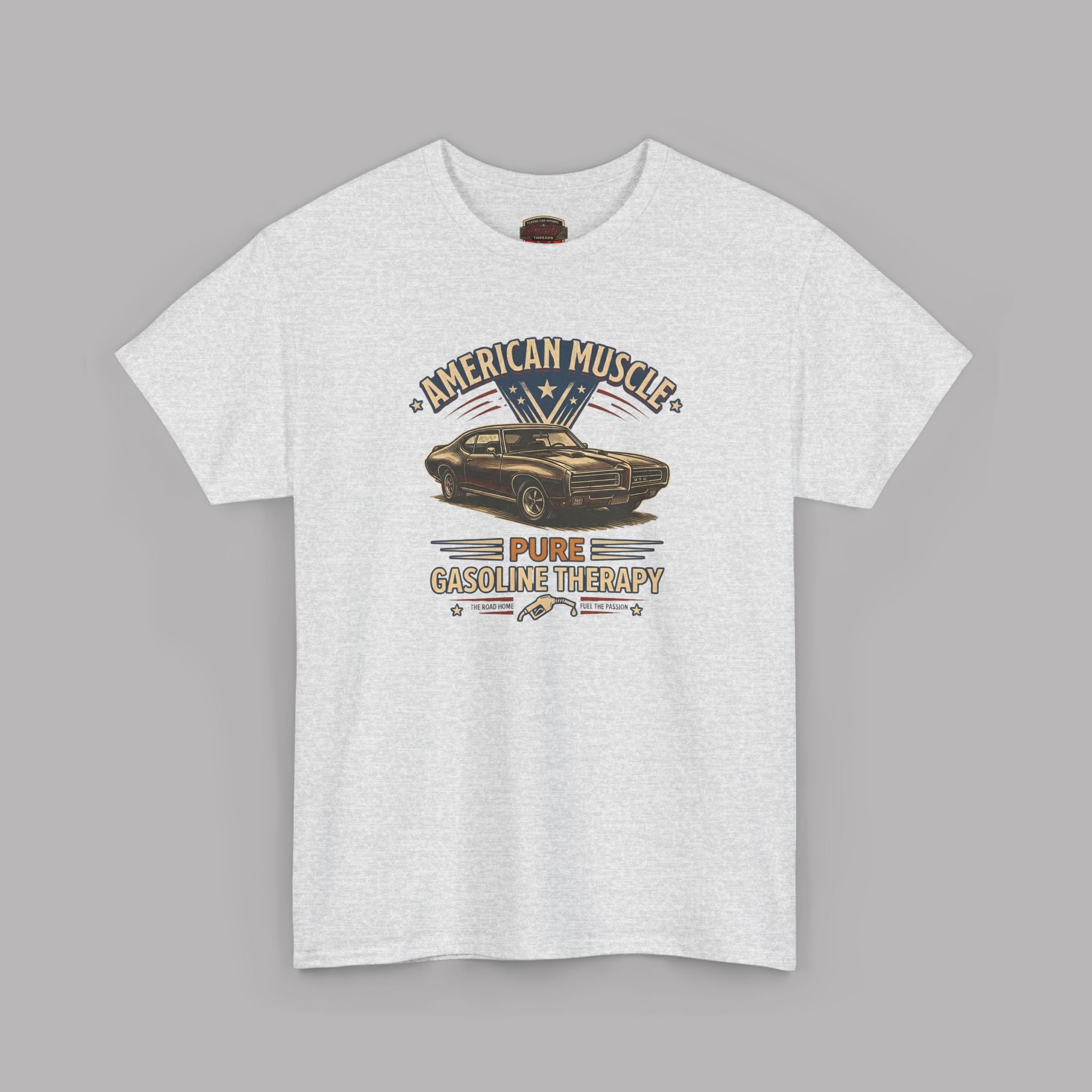 American Muscle Car T-Shirt - Pure Gasoline Therapy Vintage Auto Tee