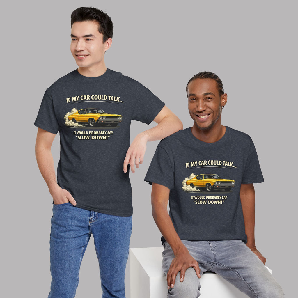 Classic Car Humor T-Shirt – Slow Down Vintage Tee