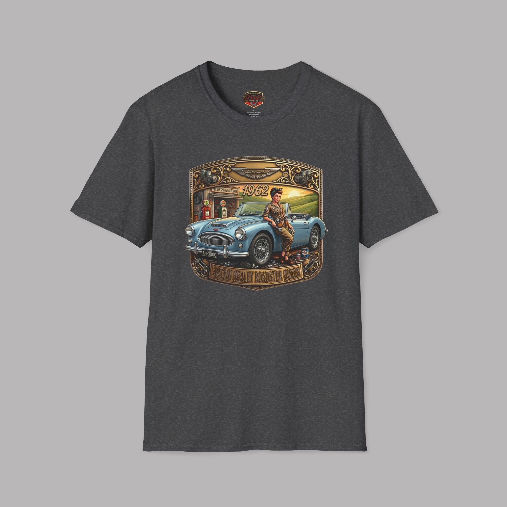 Vintage British Roadster T-Shirt - Classic Sports Car Tee