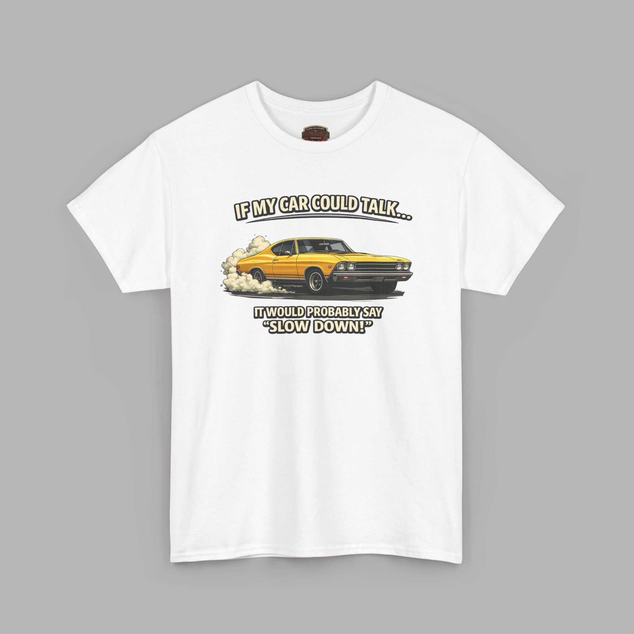 Classic Car Humor T-Shirt – Slow Down Vintage Tee