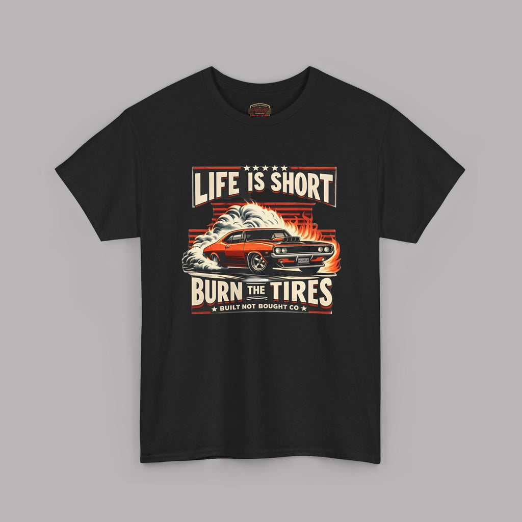 Vintage Muscle Car T-Shirt – Burn the Tires Tee