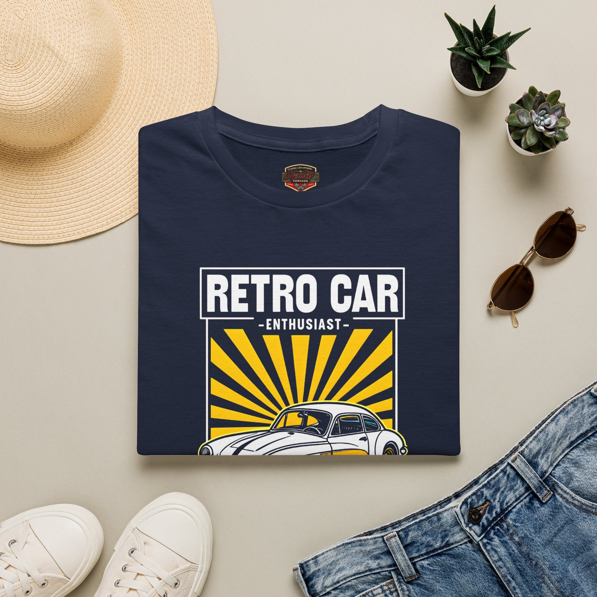Copy of British Racing Heritage Badge Tee | Vintage Roadster Gift