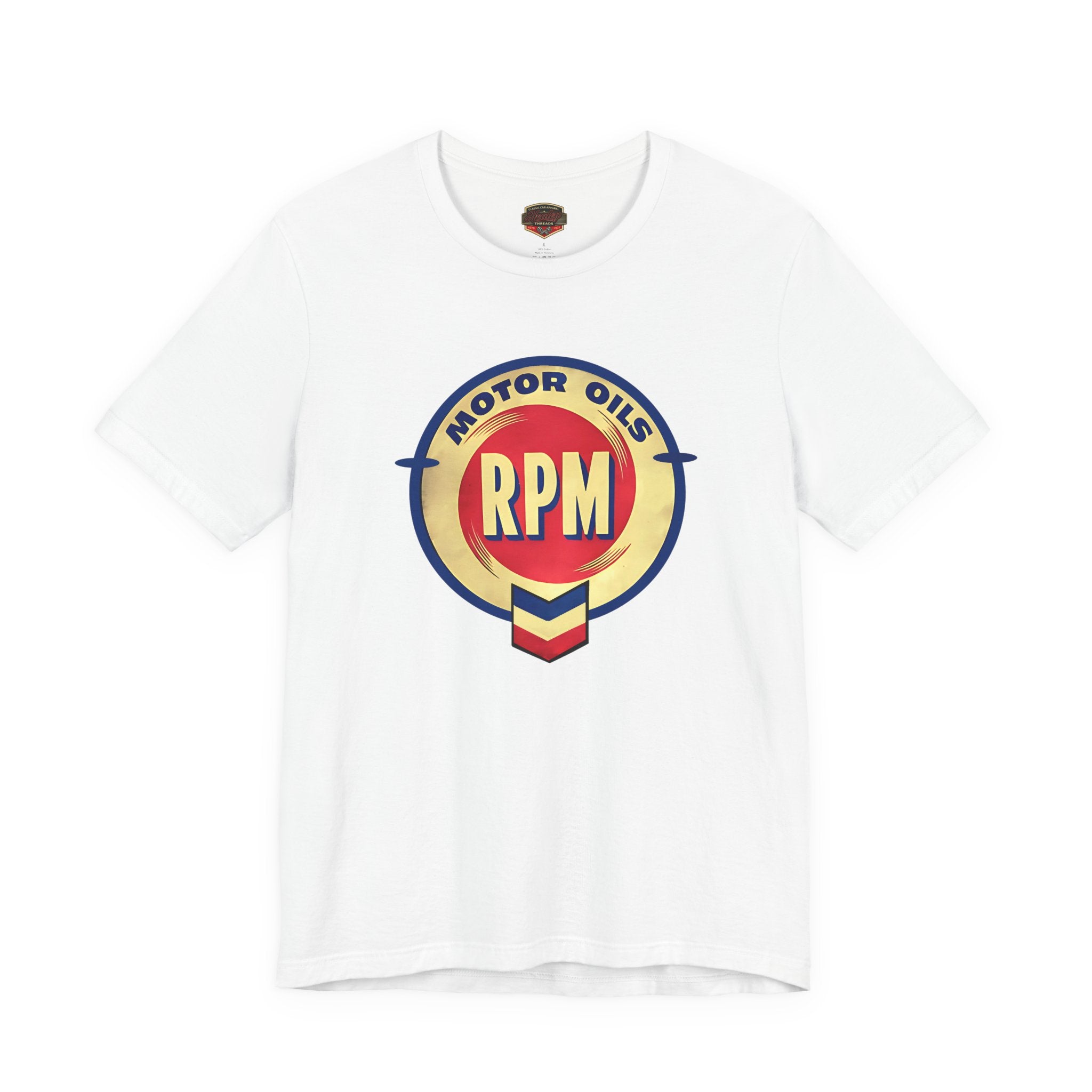 RPM Motor Oils Vintage T-Shirt - Classic Car Graphic Tee