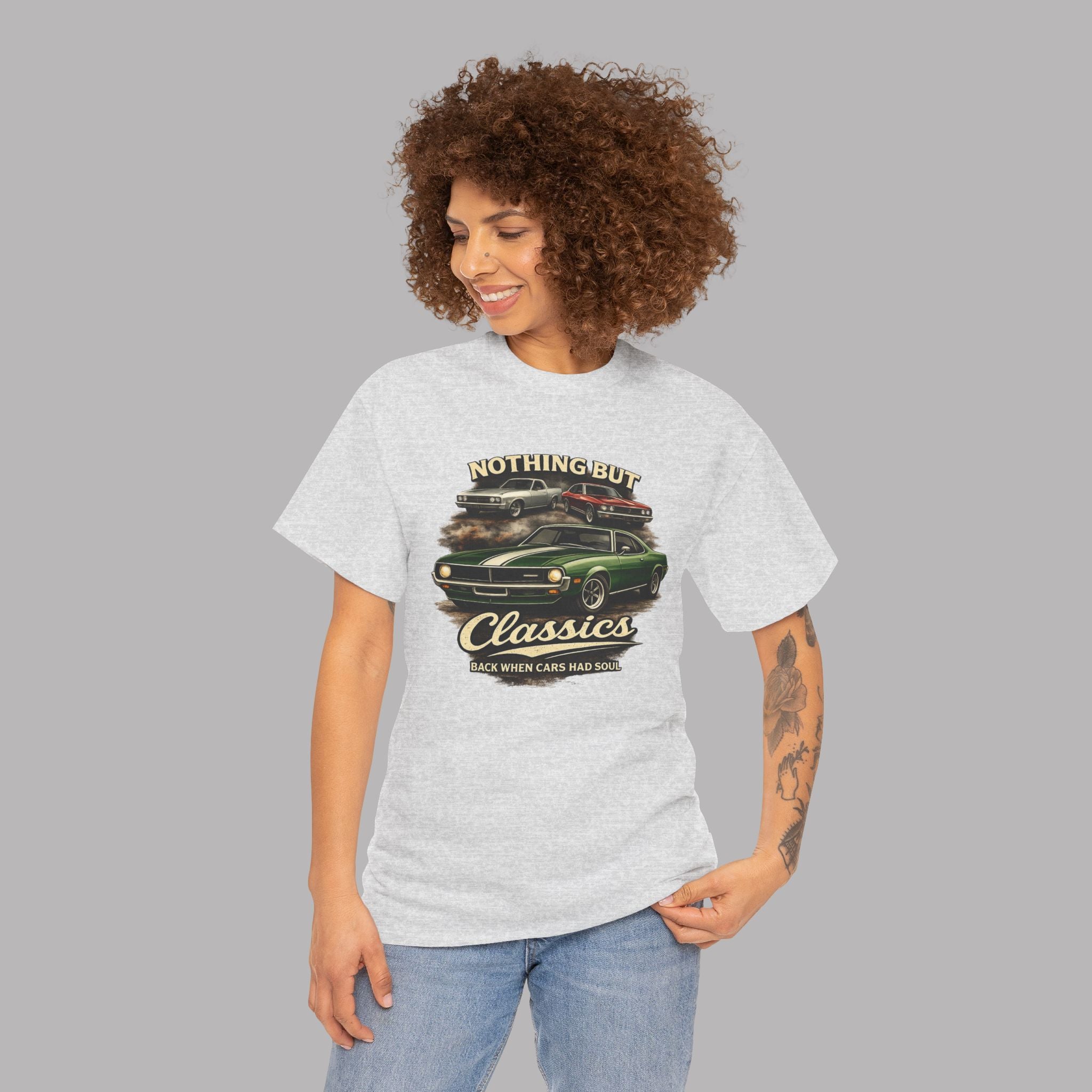 Classic Car T-Shirt - Nothing But Classics Back When Cars Had Soul