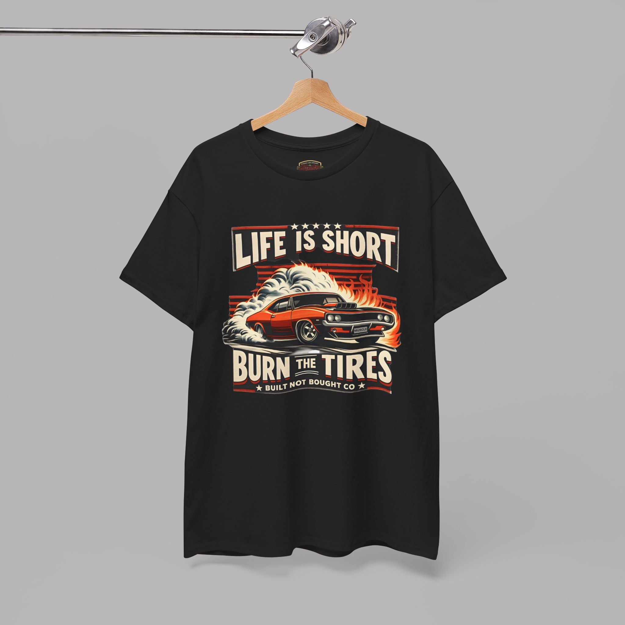 Vintage Muscle Car T-Shirt – Burn the Tires Tee