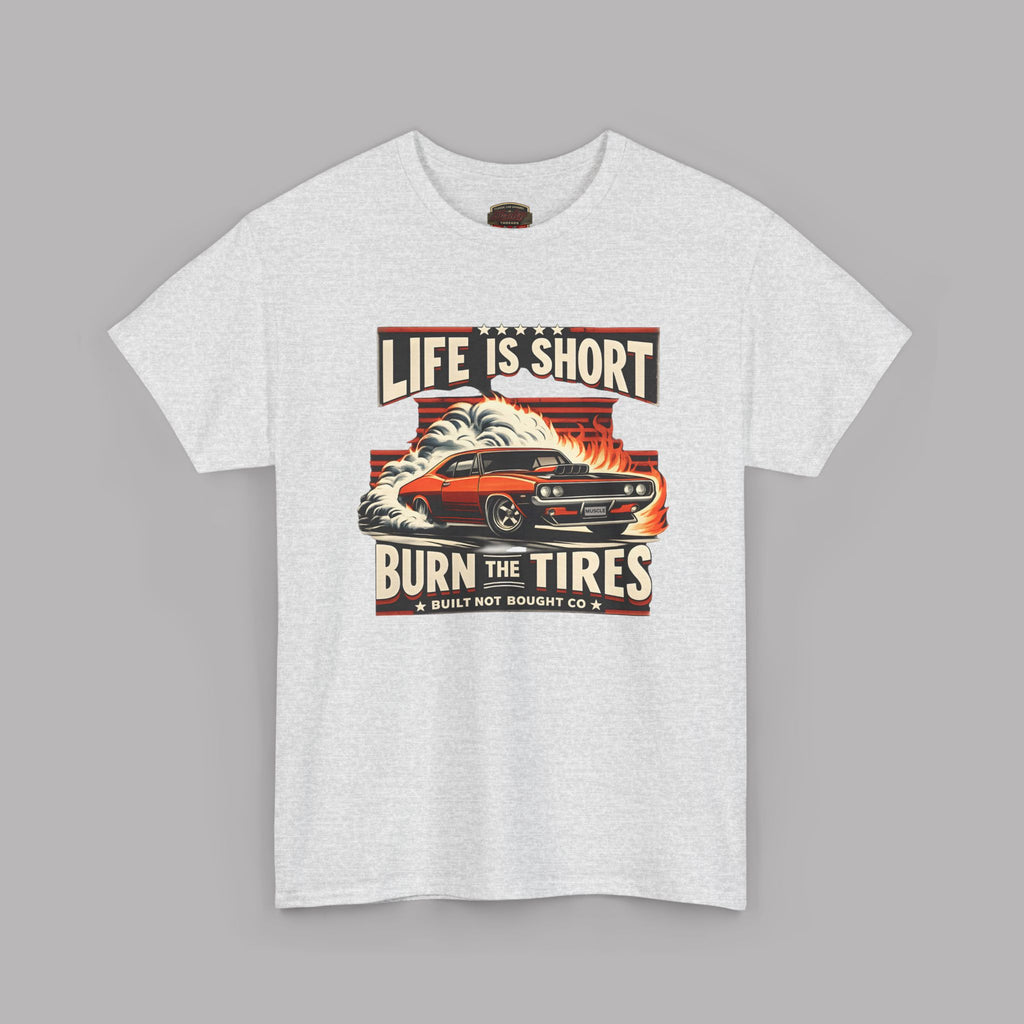 Vintage Muscle Car T-Shirt – Burn the Tires Tee