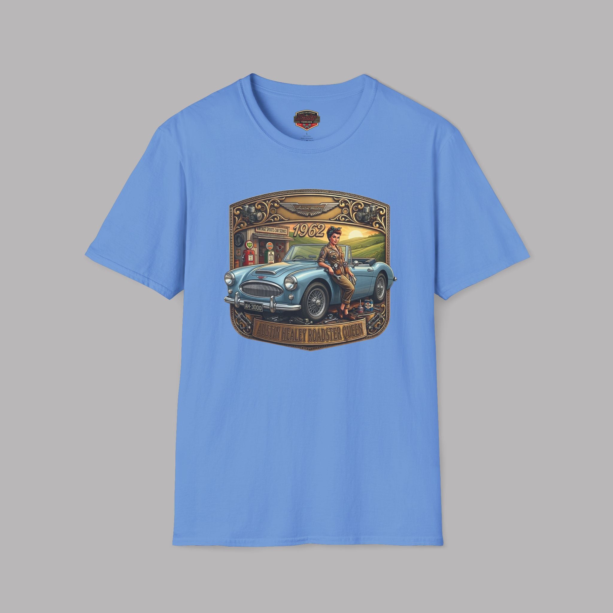 Vintage 1962 Roadster T-Shirt - Retro Classic Car & Boy Illustration