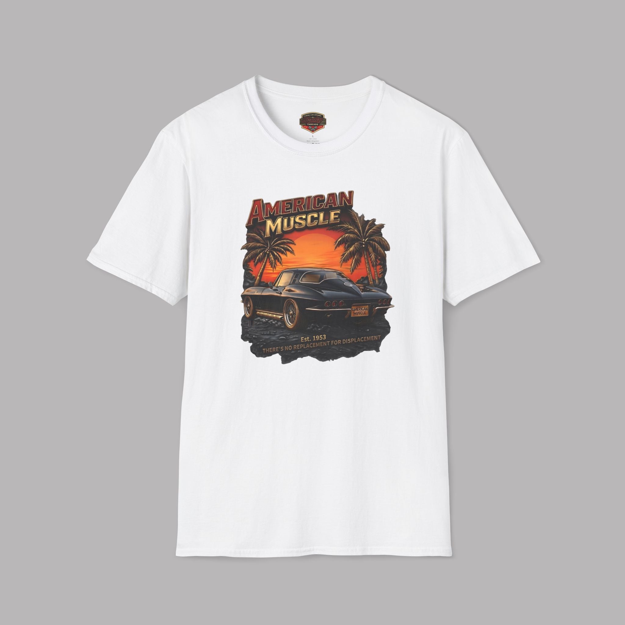 American Muscle Sunset T-Shirt - Retro Sports Car Tee