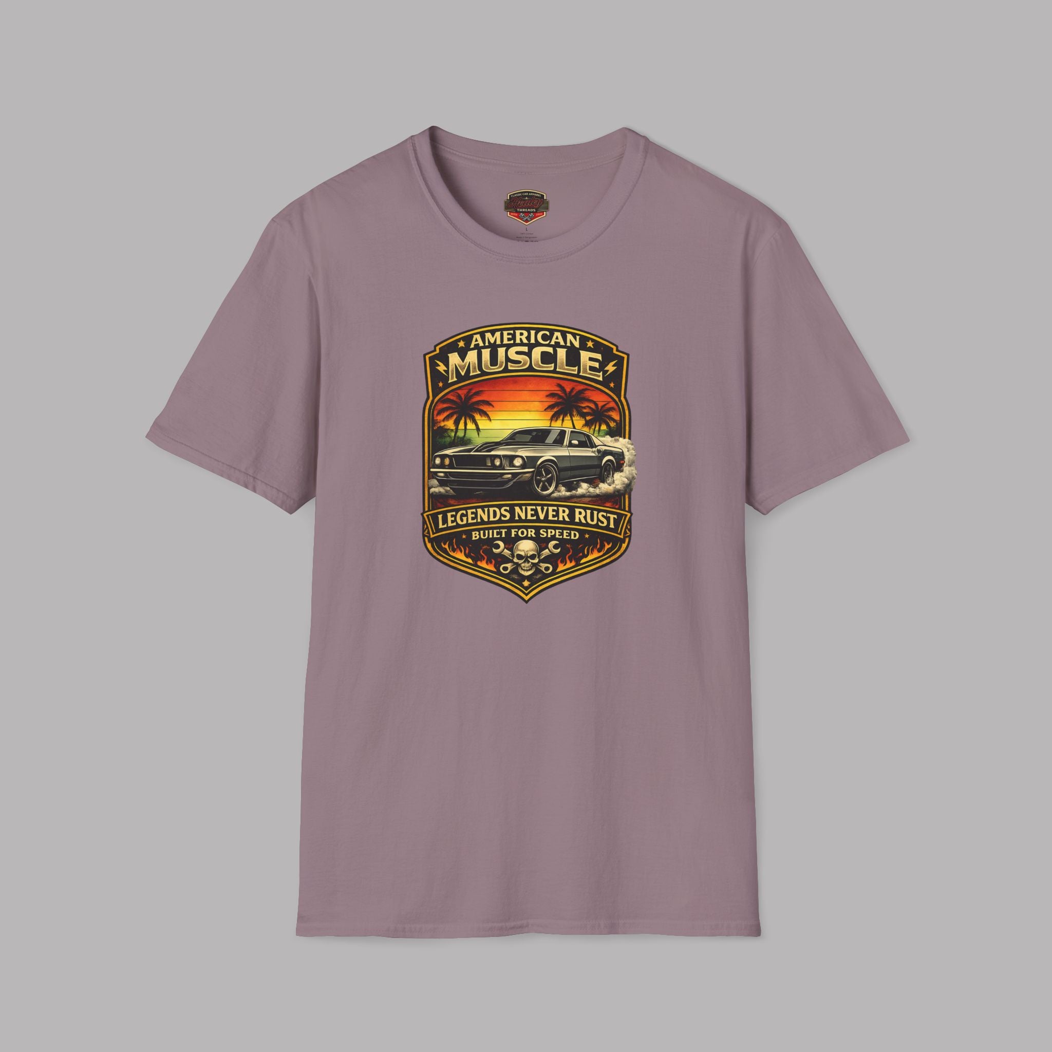 Legends Never Rust American Muscle Tee | Classic Car Shirt