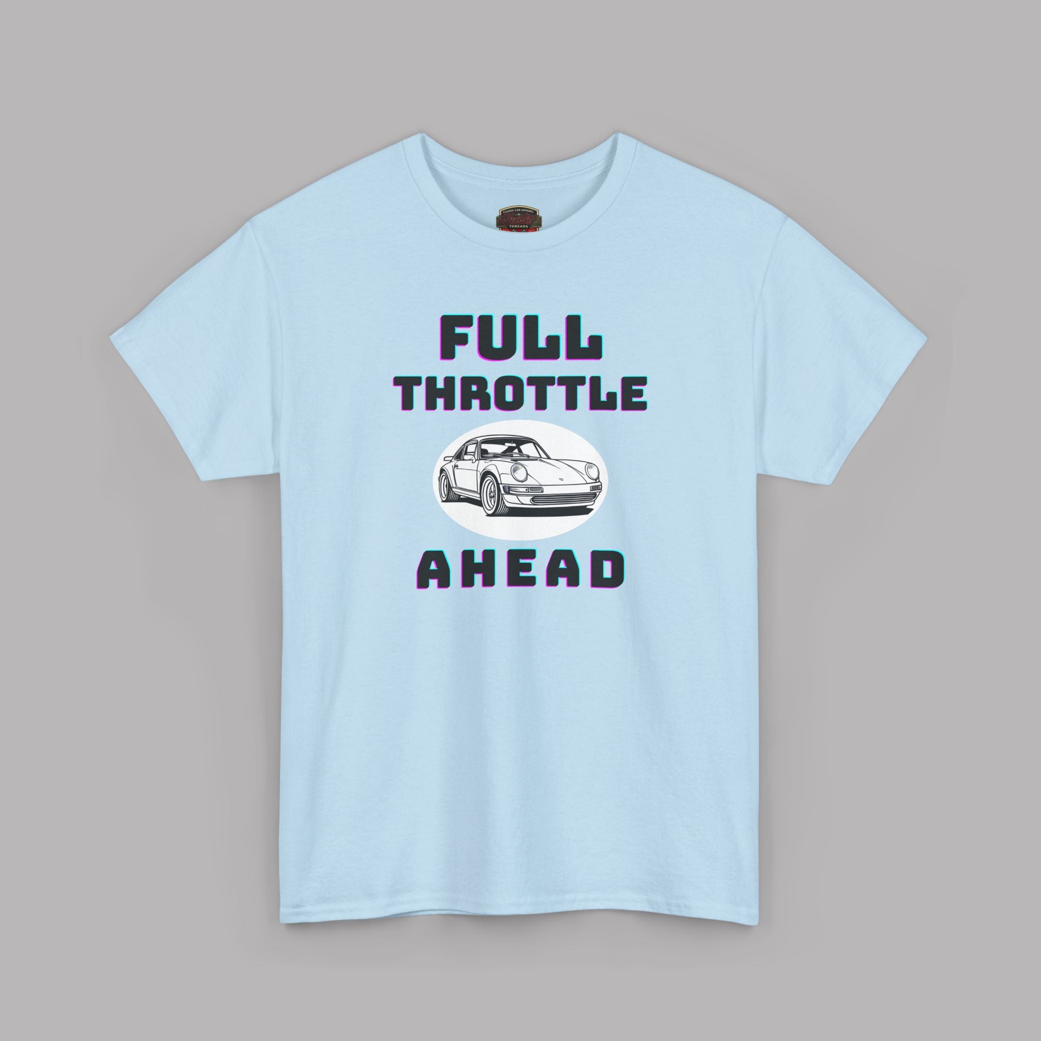 Full Throttle Ahead Tee | Vintage Sports Car Graphic T-Shirt