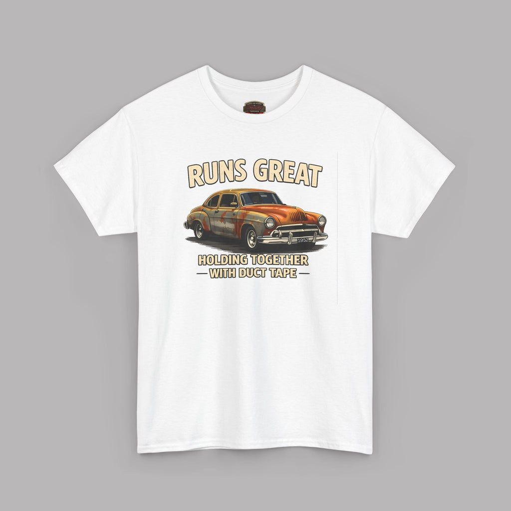 Vintage Car 'Runs Great' Tee | Classic Hot Rod Graphic Shirt