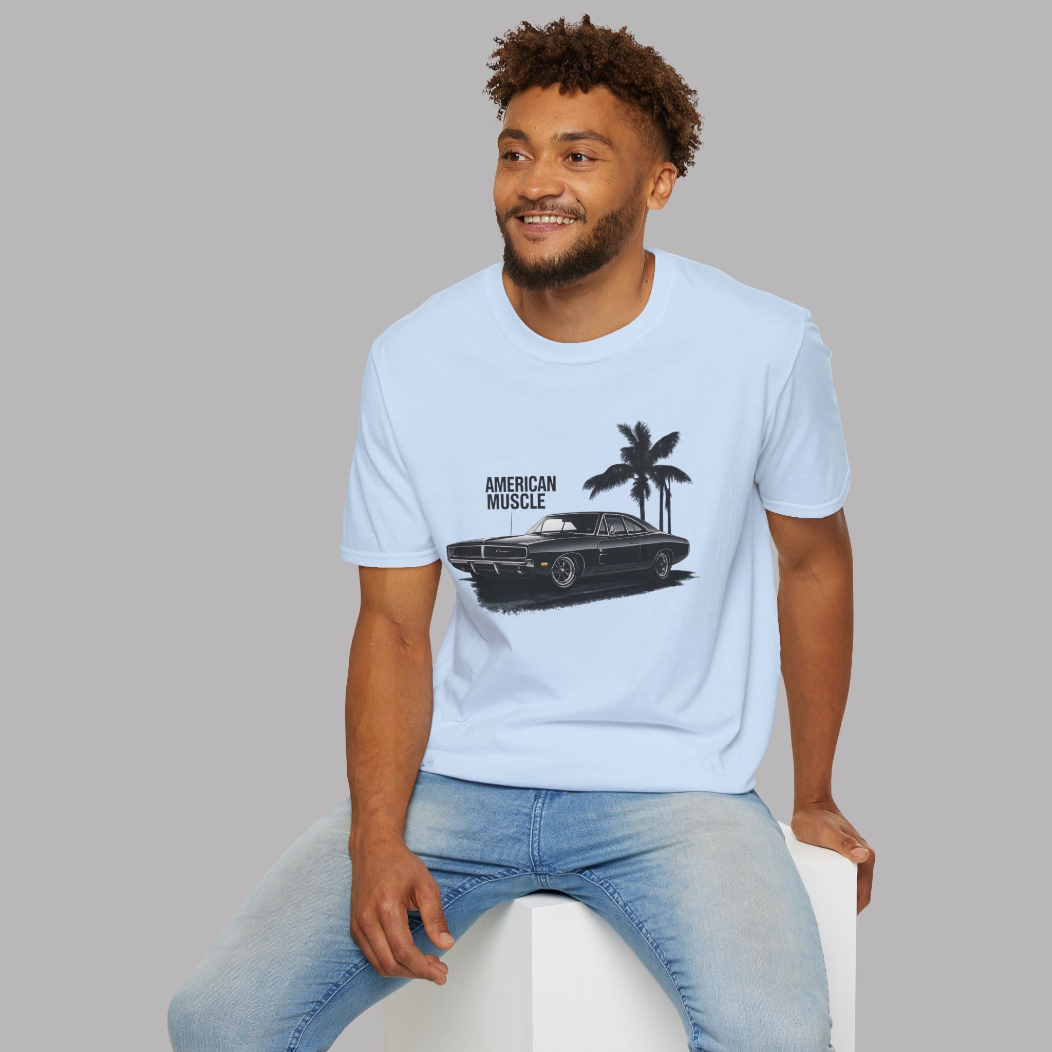 American Muscle Car T-Shirt - Retro Dodge Charger Tee