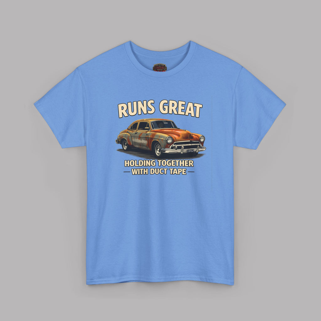 Vintage Car 'Runs Great' Tee | Classic Hot Rod Graphic Shirt