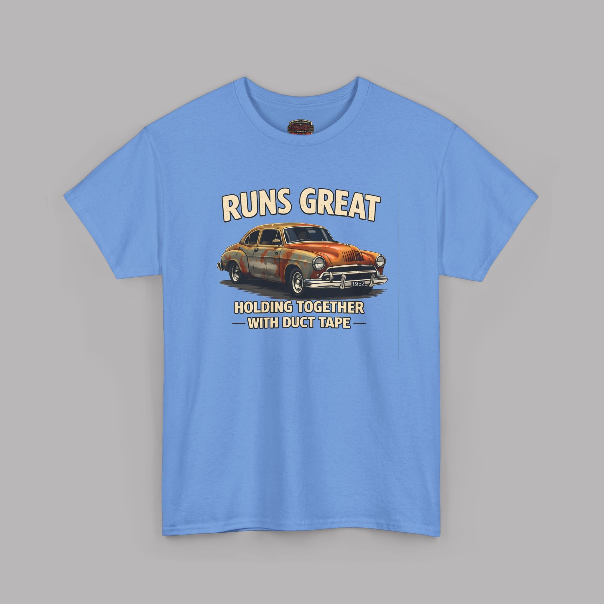 Vintage Car 'Runs Great' Tee | Classic Hot Rod Graphic Shirt