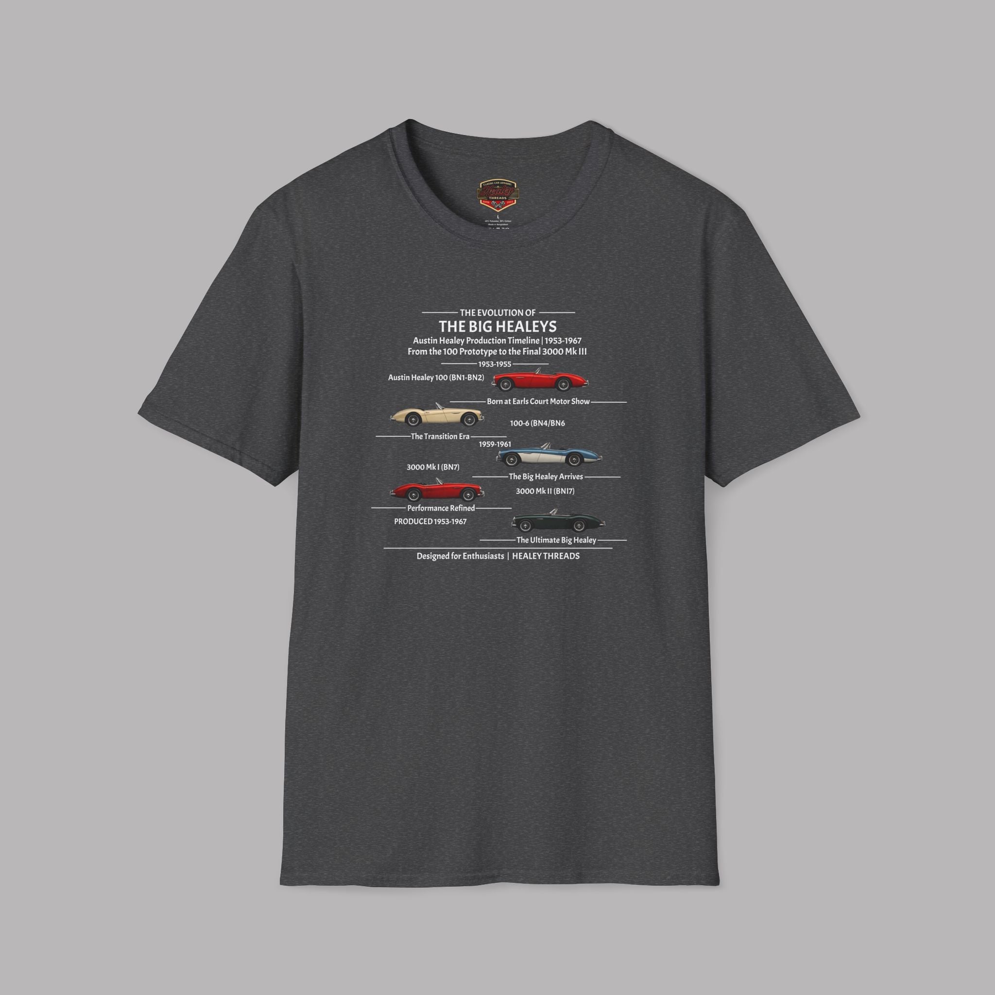 Austin-Healey Evolution Graphic Tee - Healey Threads Tee