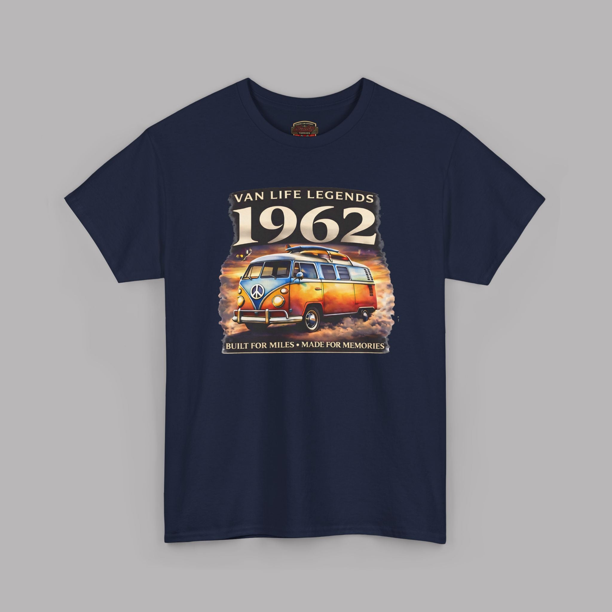 Vintage VW Camper Van T-Shirt - Van Life Legends 1962 Tee