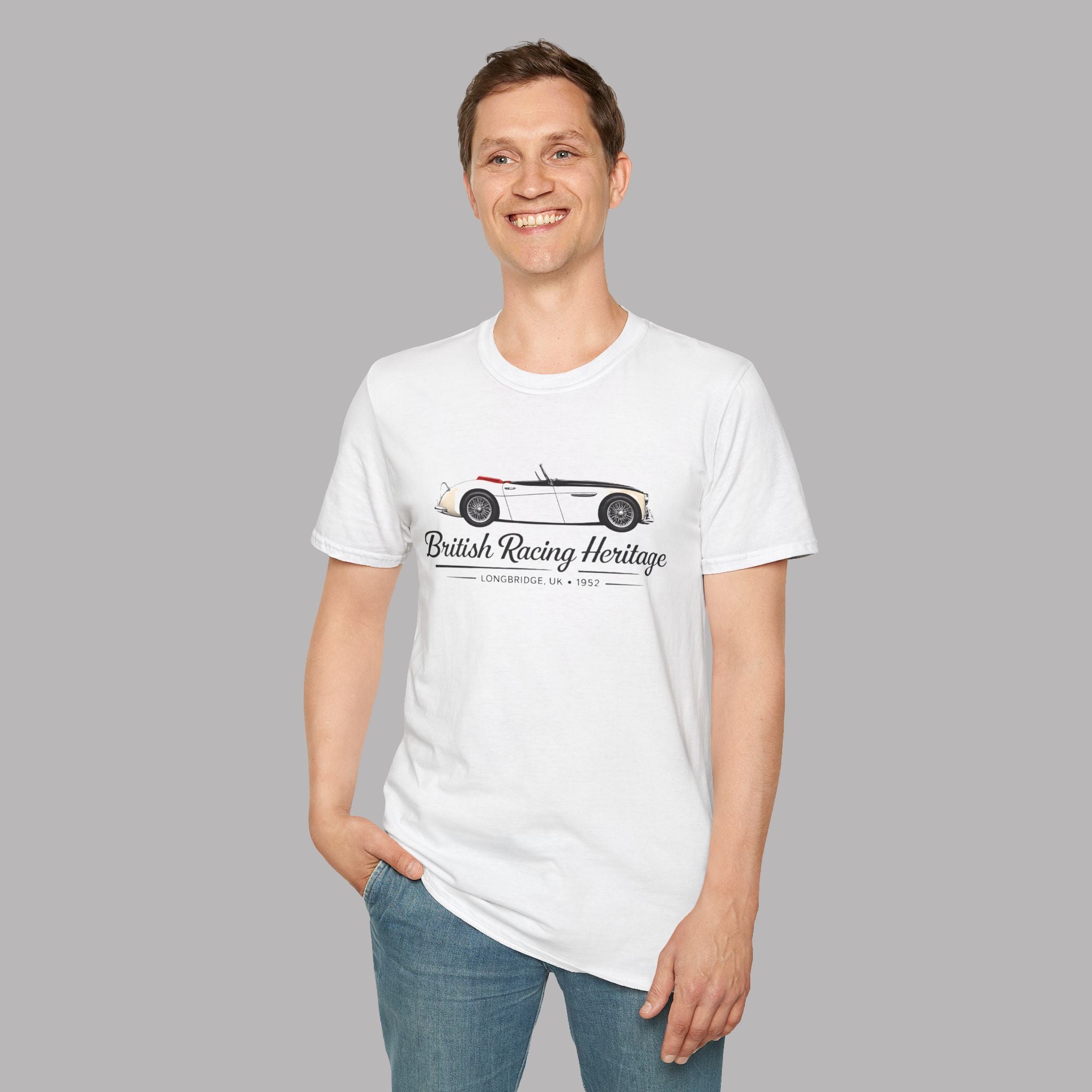 British Racing Heritage Tee | Vintage Roadster Gift Shirt