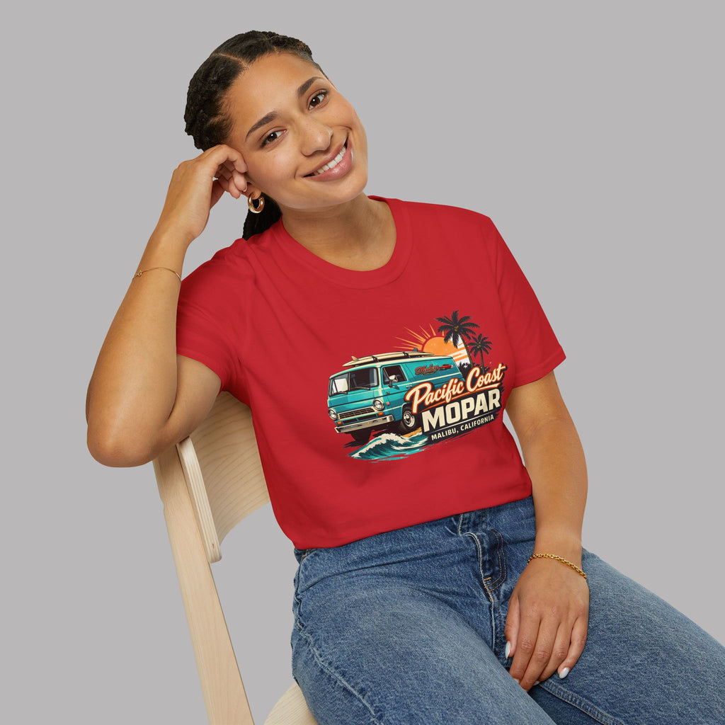 Pacific Coast Mopar Tee - Vintage Surf Van Graphic T-Shirt