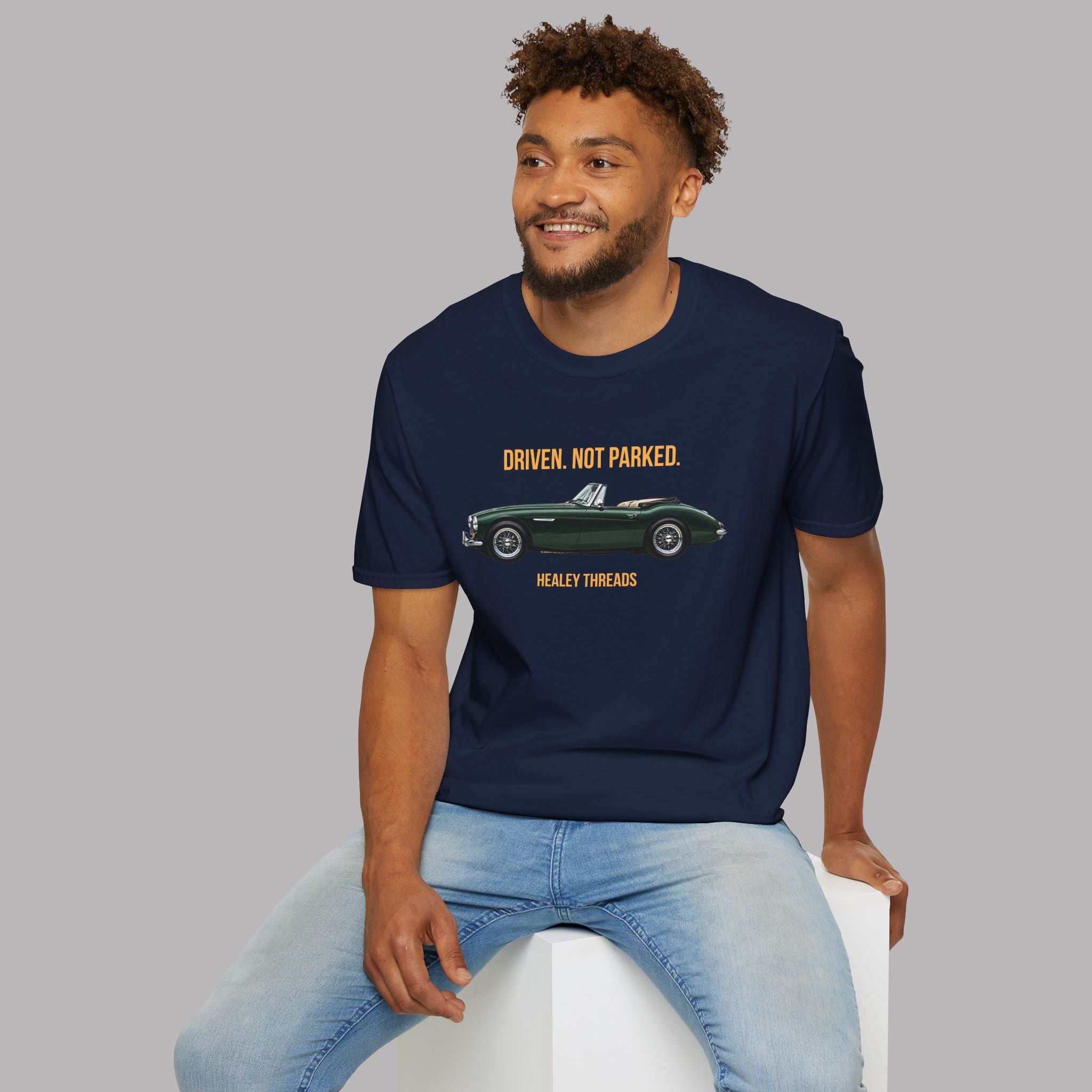 Classic Car Lover Gift Shirt - Driven Not Parked Austin Healey Tee